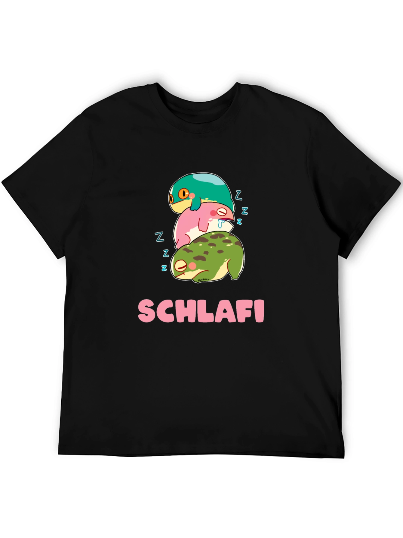 Schlafi Sleeping Frog Stack T-Shirt