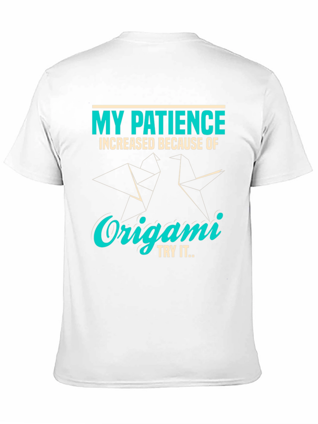 Origami Patience T-Shirt - Unique Graphic Tee