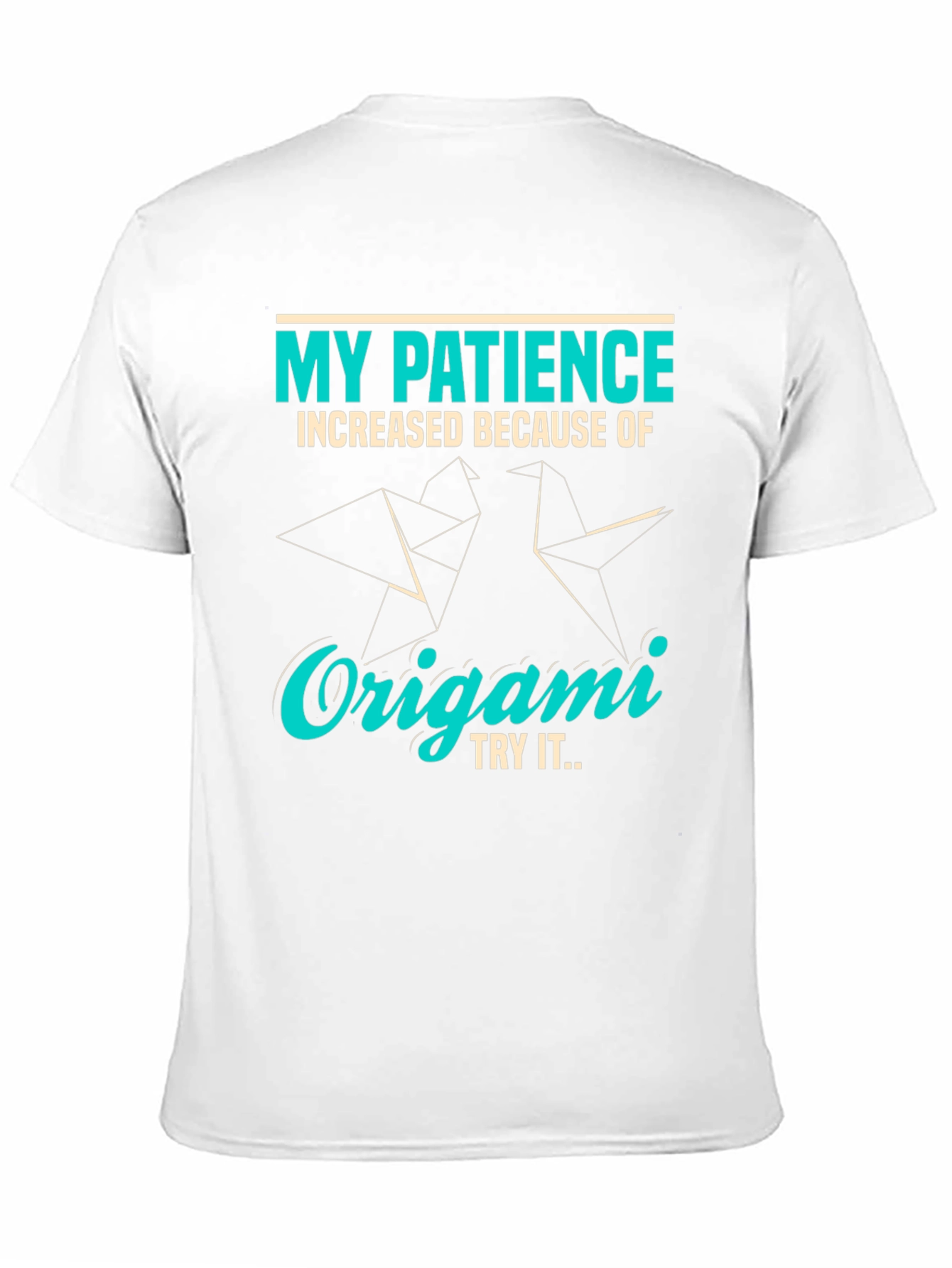 Origami Patience T-Shirt - Unique Graphic Tee