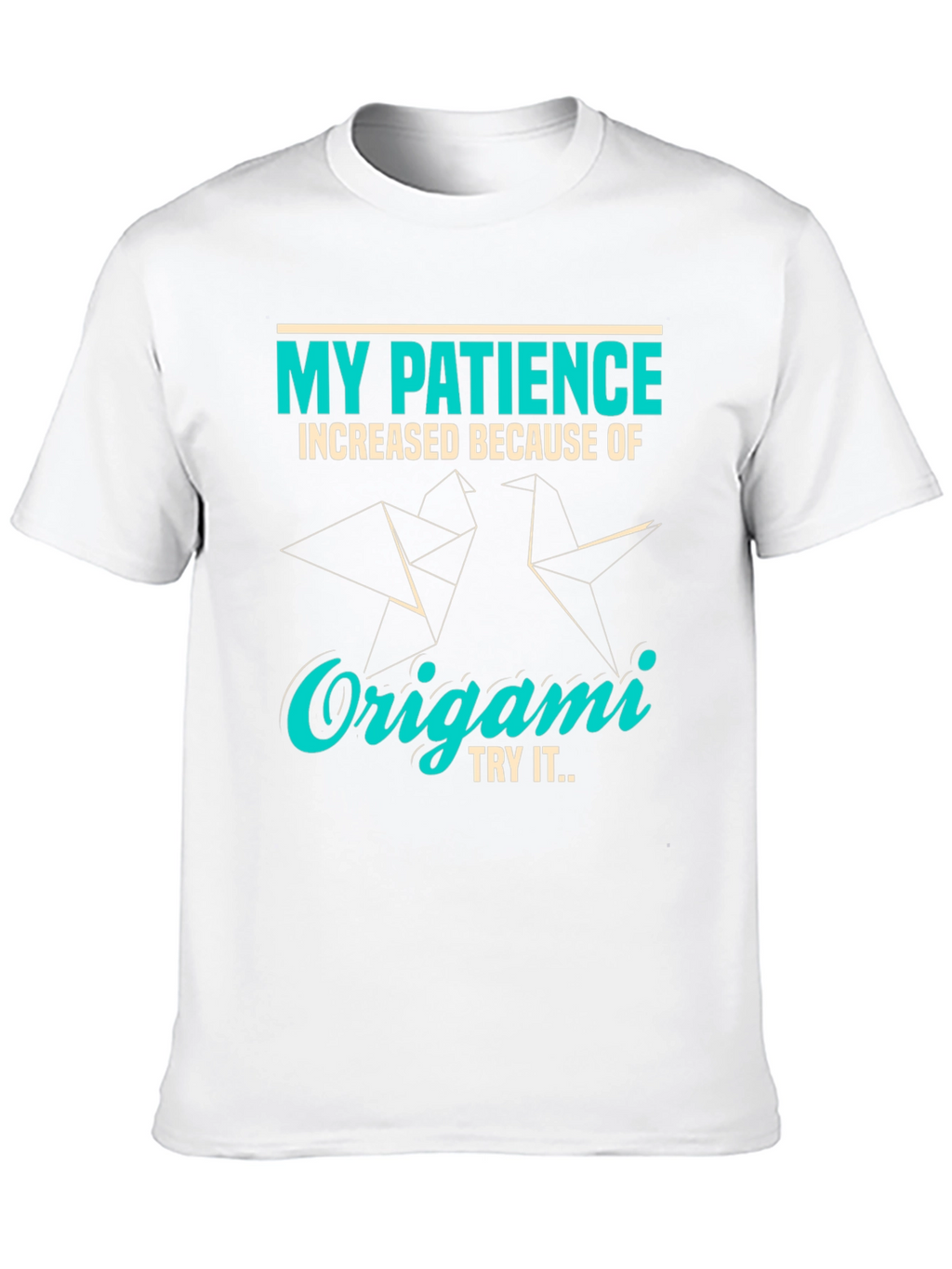 Origami Patience T-Shirt - Unique Graphic Tee