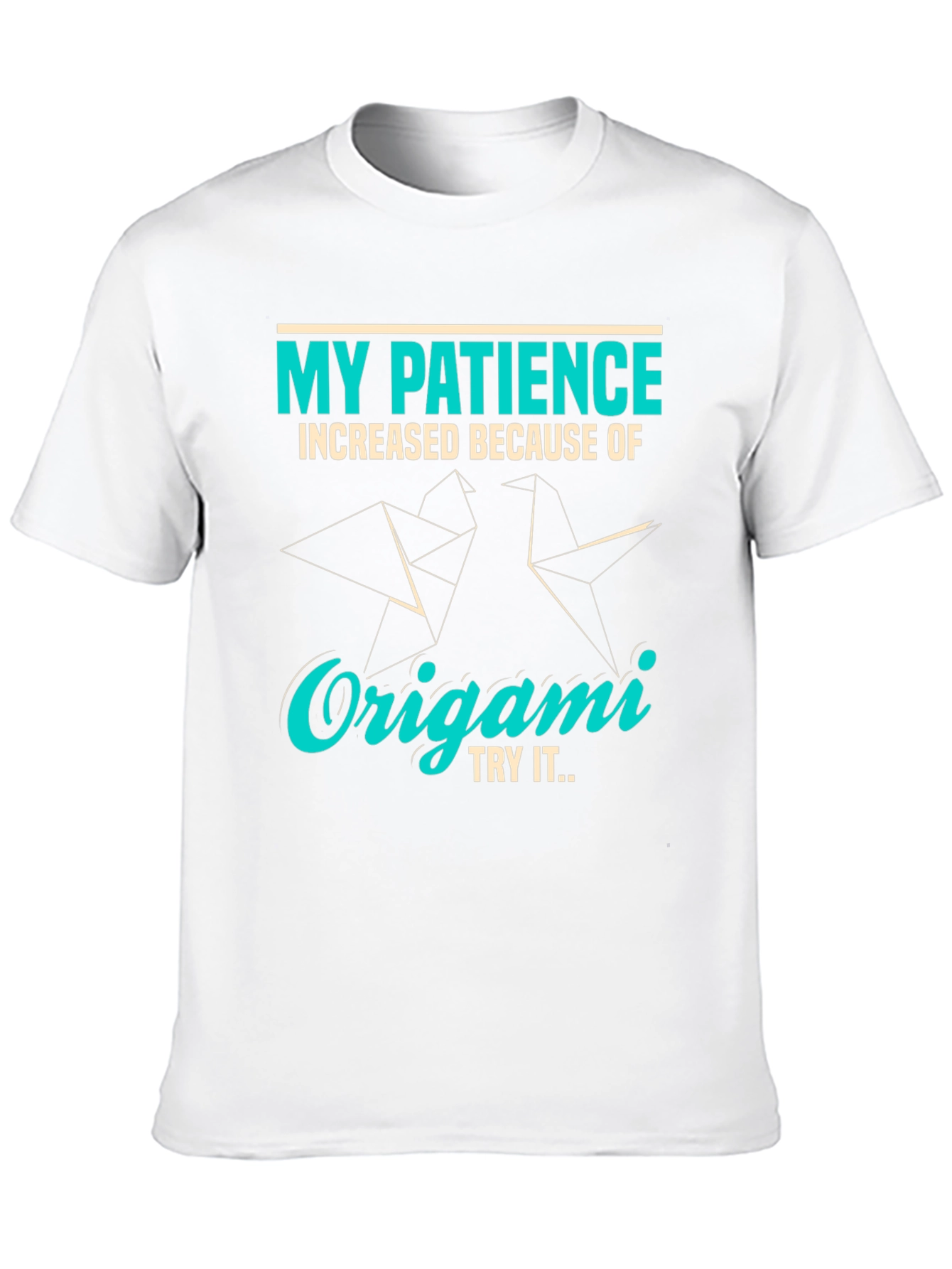 Origami Patience T-Shirt - Unique Graphic Tee
