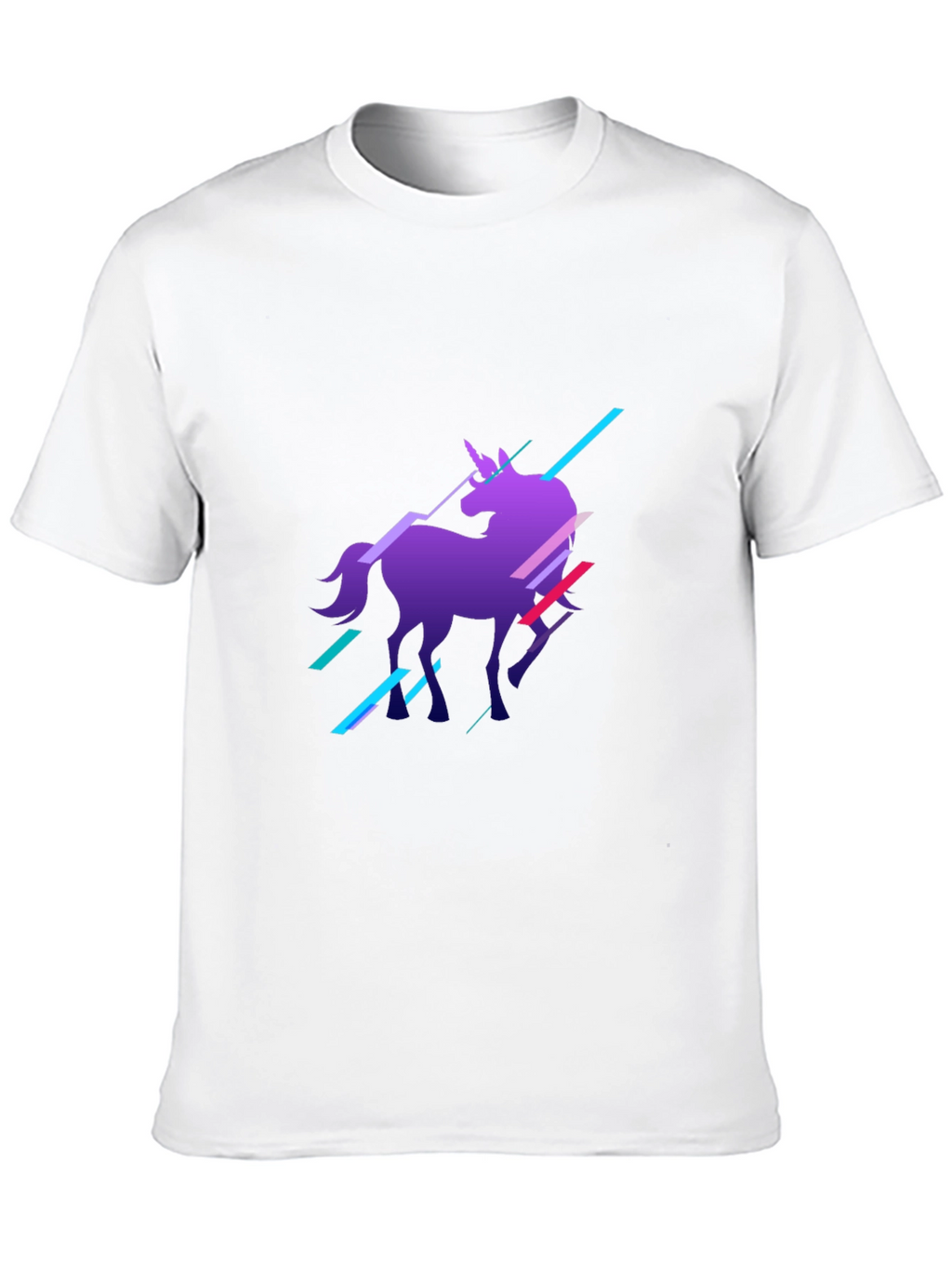 Unicorn Graphic Print Black T-Shirt