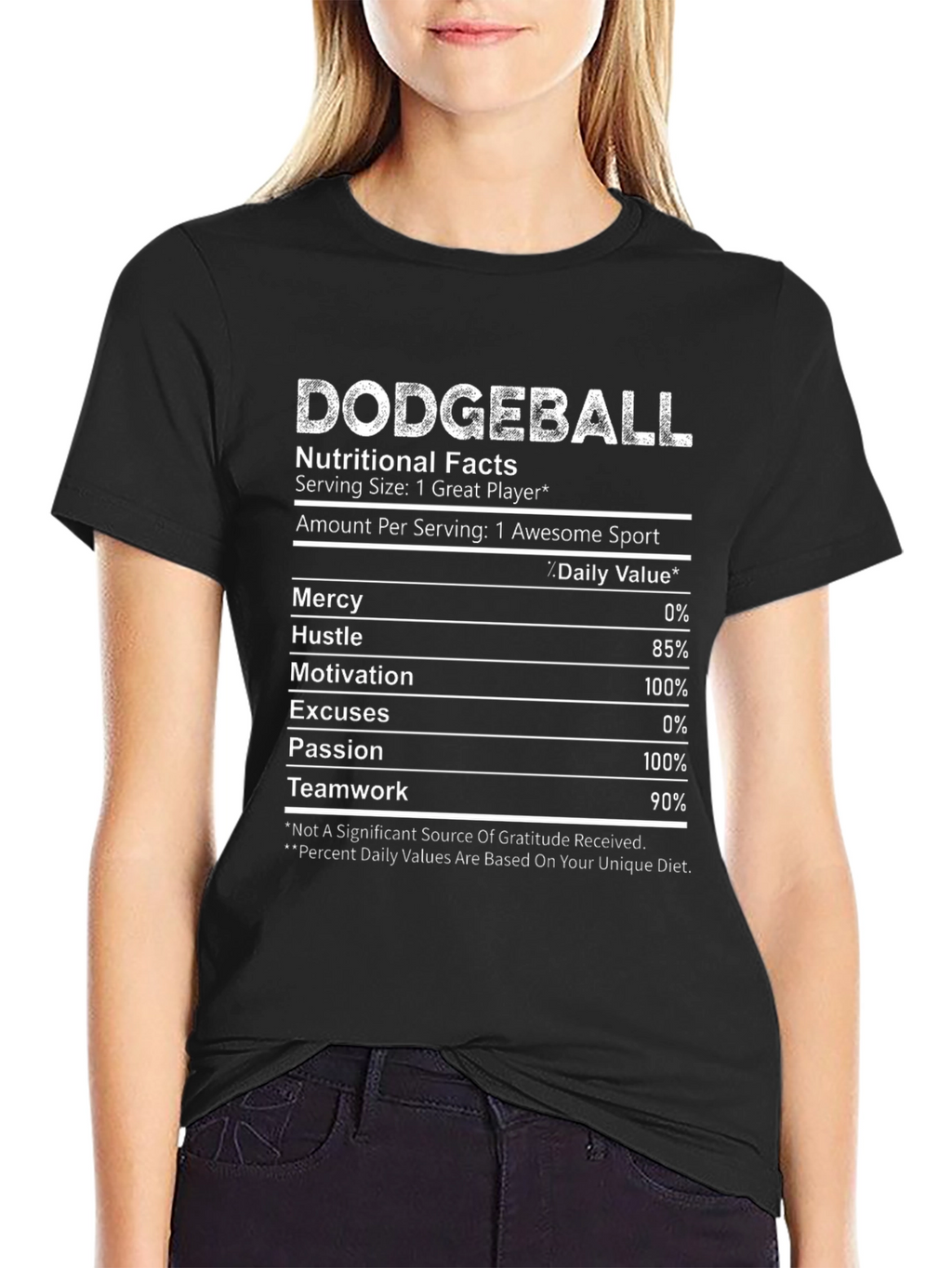 Dodgeball Nutritional Facts T-Shirt