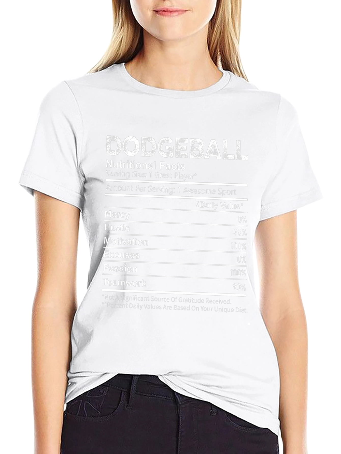 Dodgeball Nutritional Facts T-Shirt