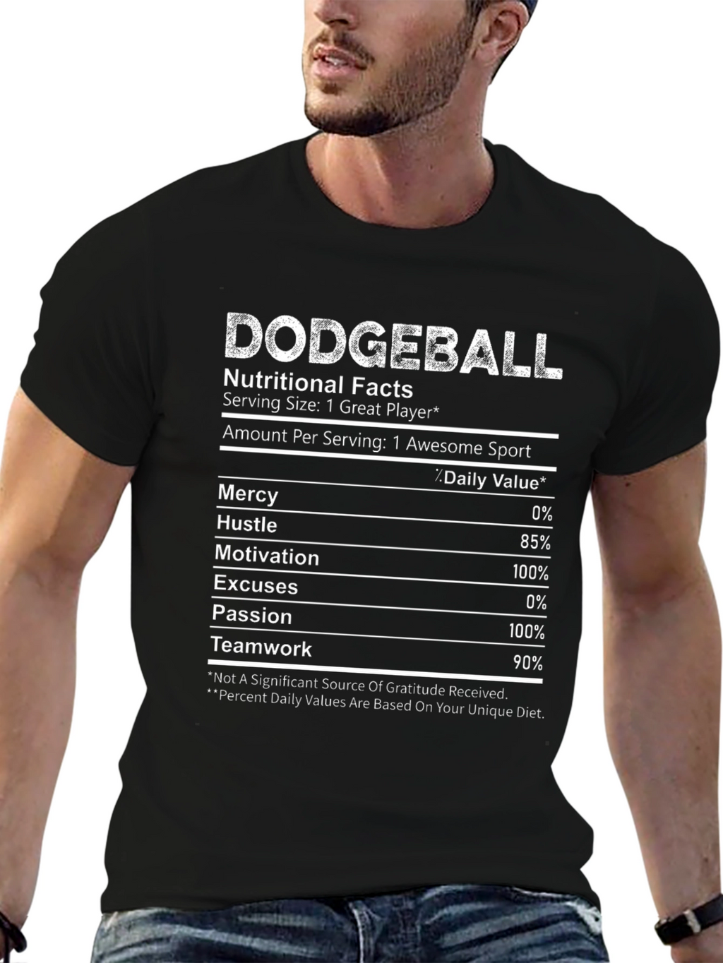 Dodgeball Nutritional Facts T-Shirt