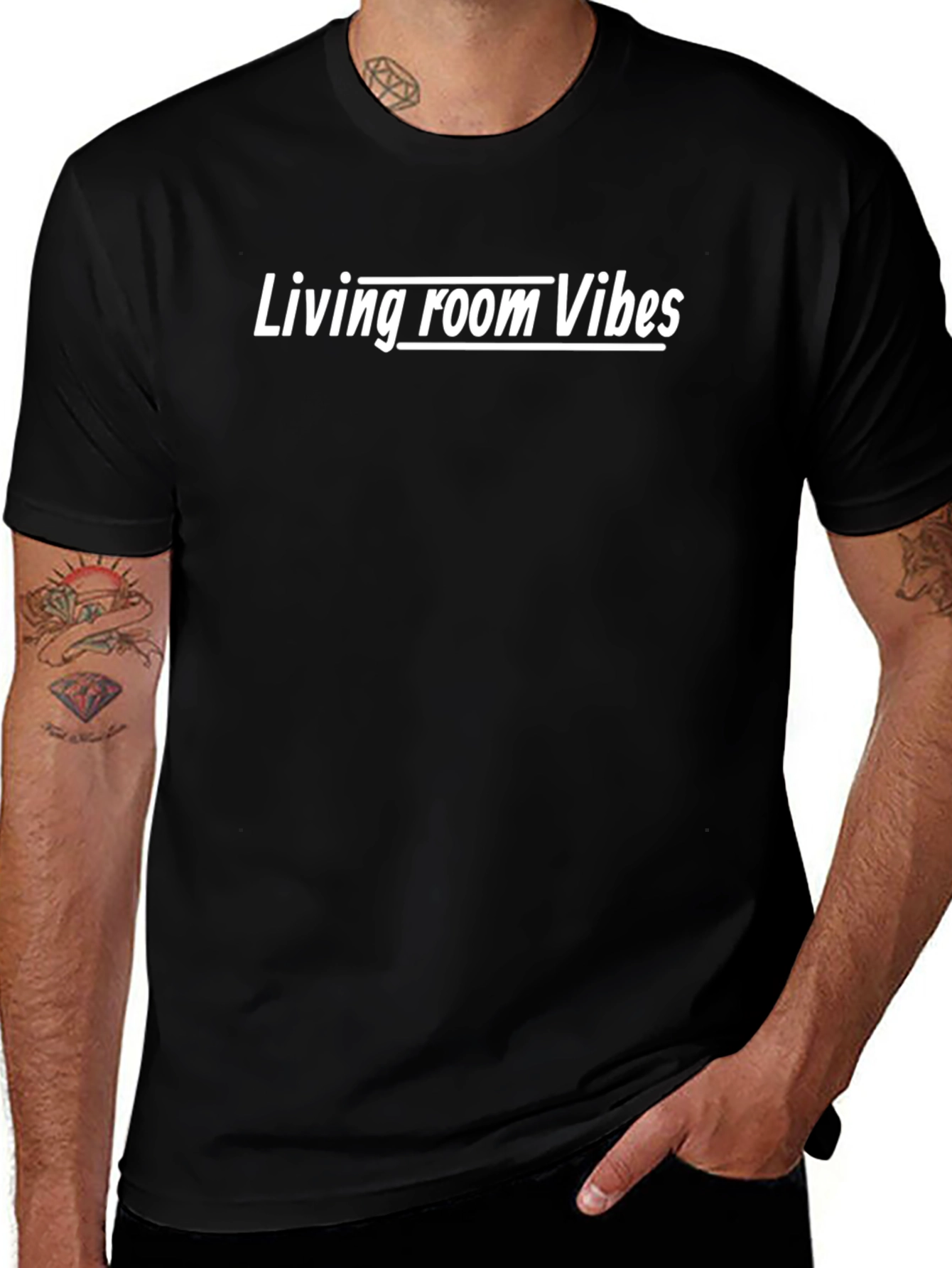 Living Room Vibes Graphic Tee - Trendy Casual Wear