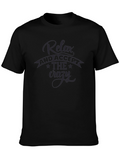 Relax Accept the Crazy T-Shirt - Black Casual Tee