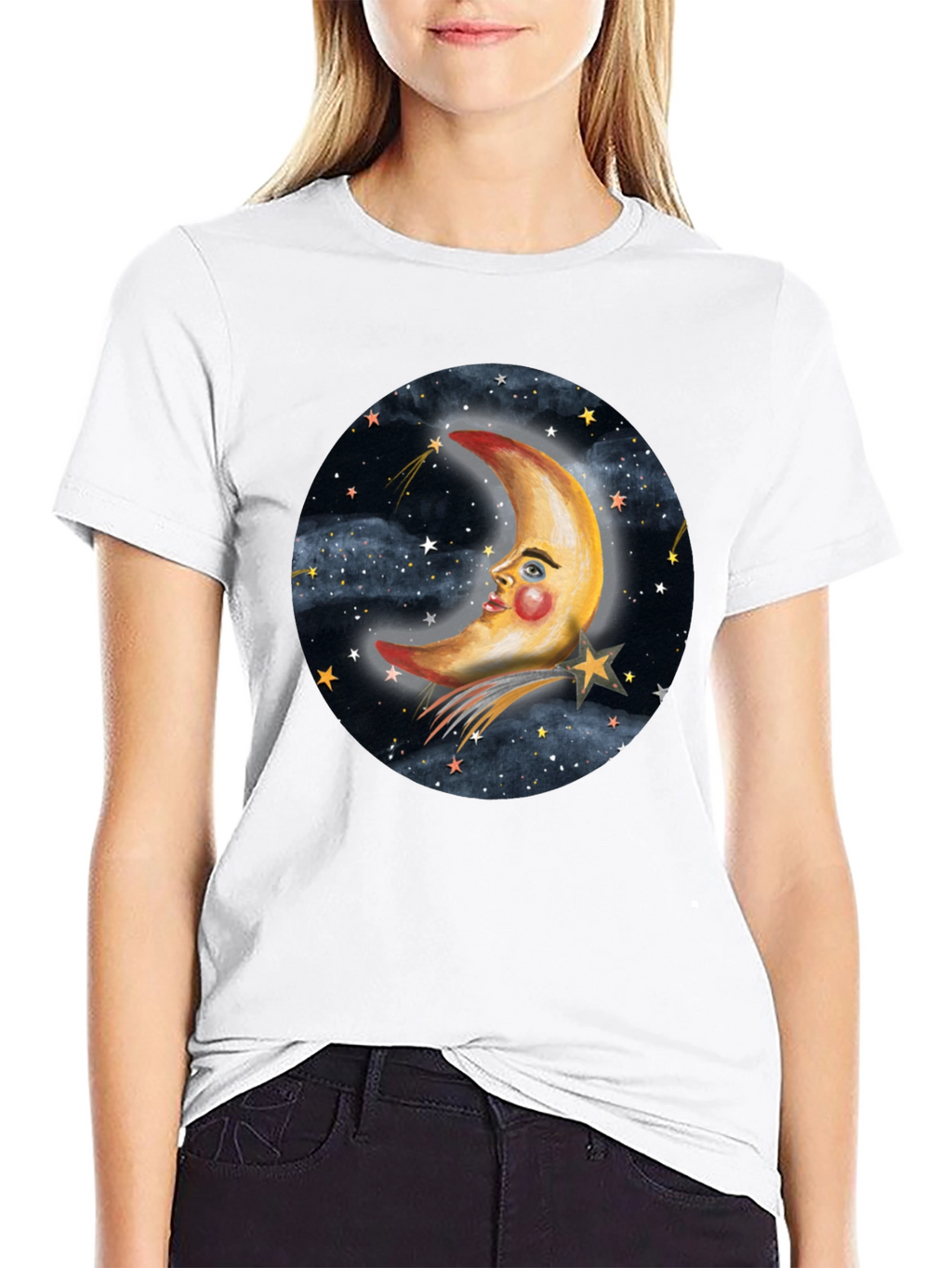 Dreamy Moon & Stars Graphic Tee