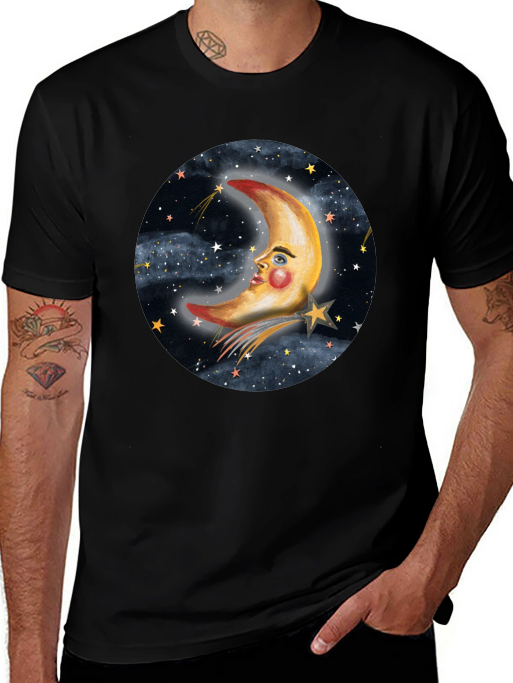 Dreamy Moon & Stars Graphic Tee