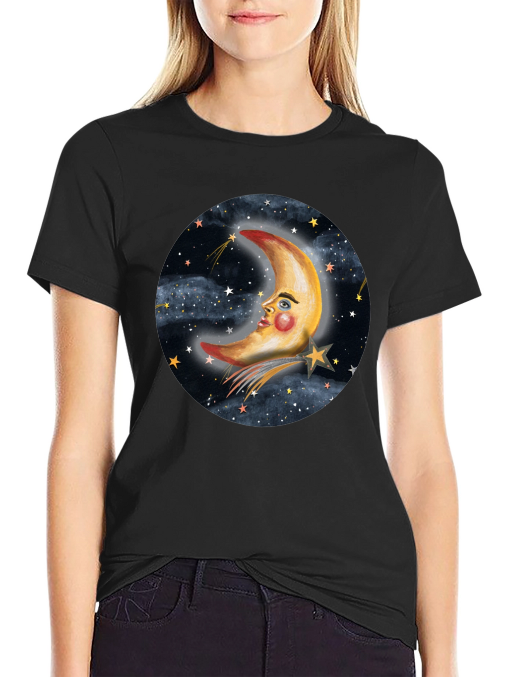 Dreamy Moon & Stars Graphic Tee