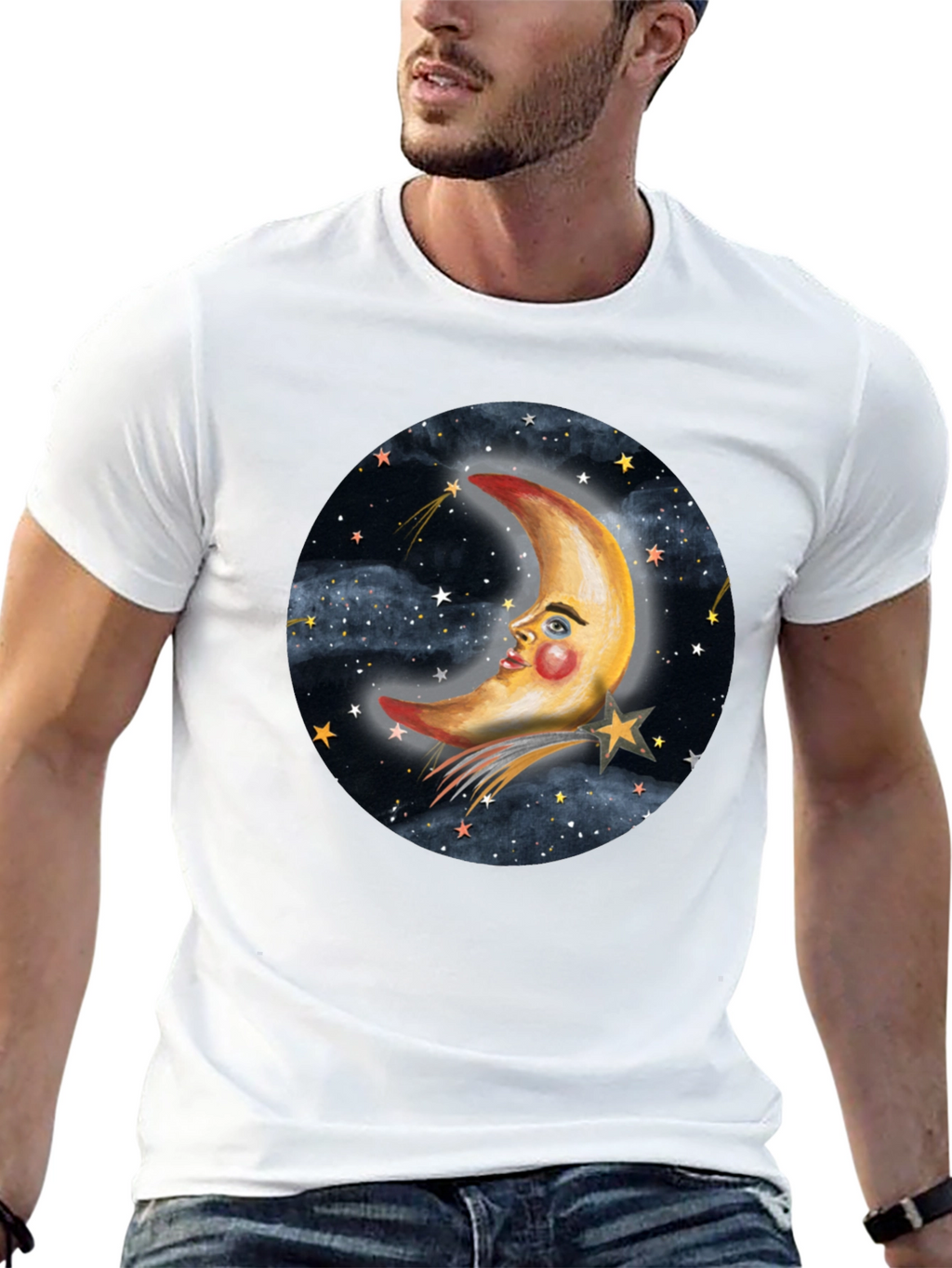 Dreamy Moon & Stars Graphic Tee