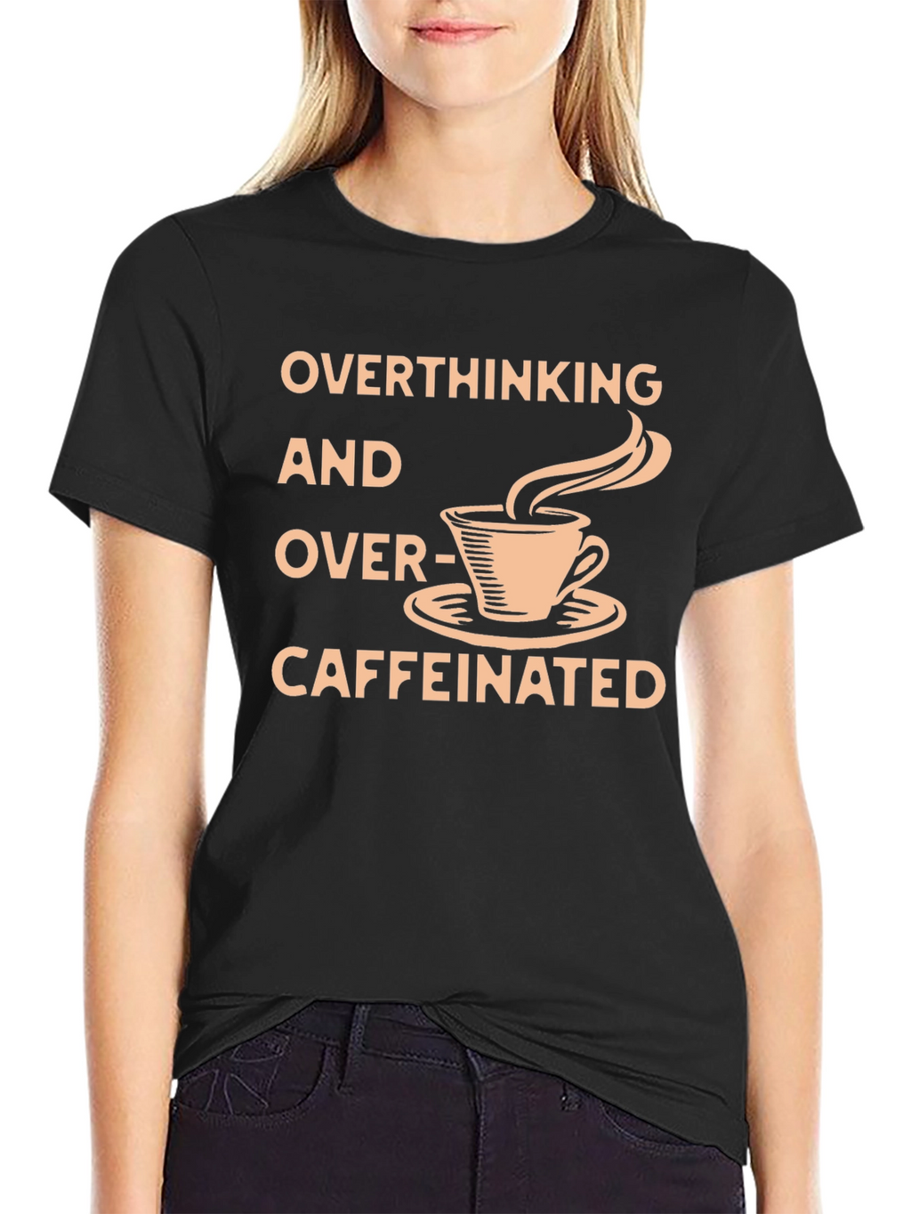 Overthinking & Over-Caffeinated Graphic Tee