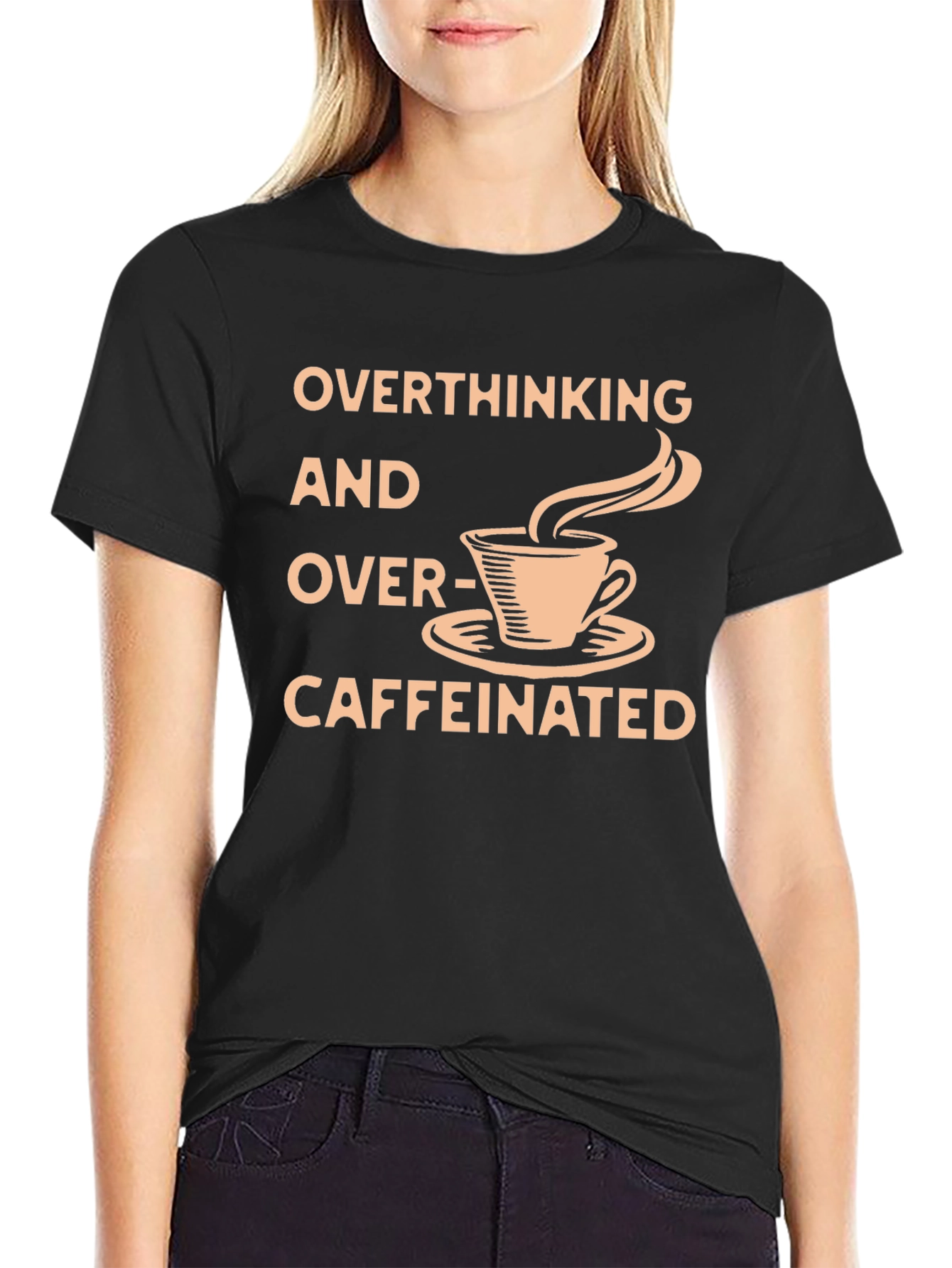 Overthinking & Over-Caffeinated Graphic Tee