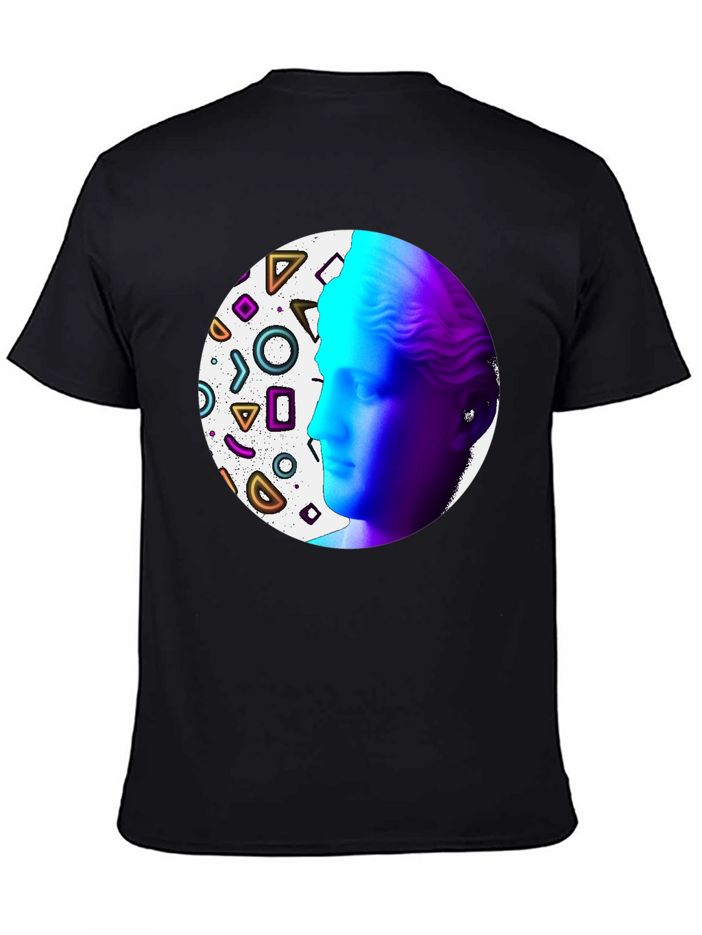 Geometric Venus Graphic Tee - Modern Art Shirt