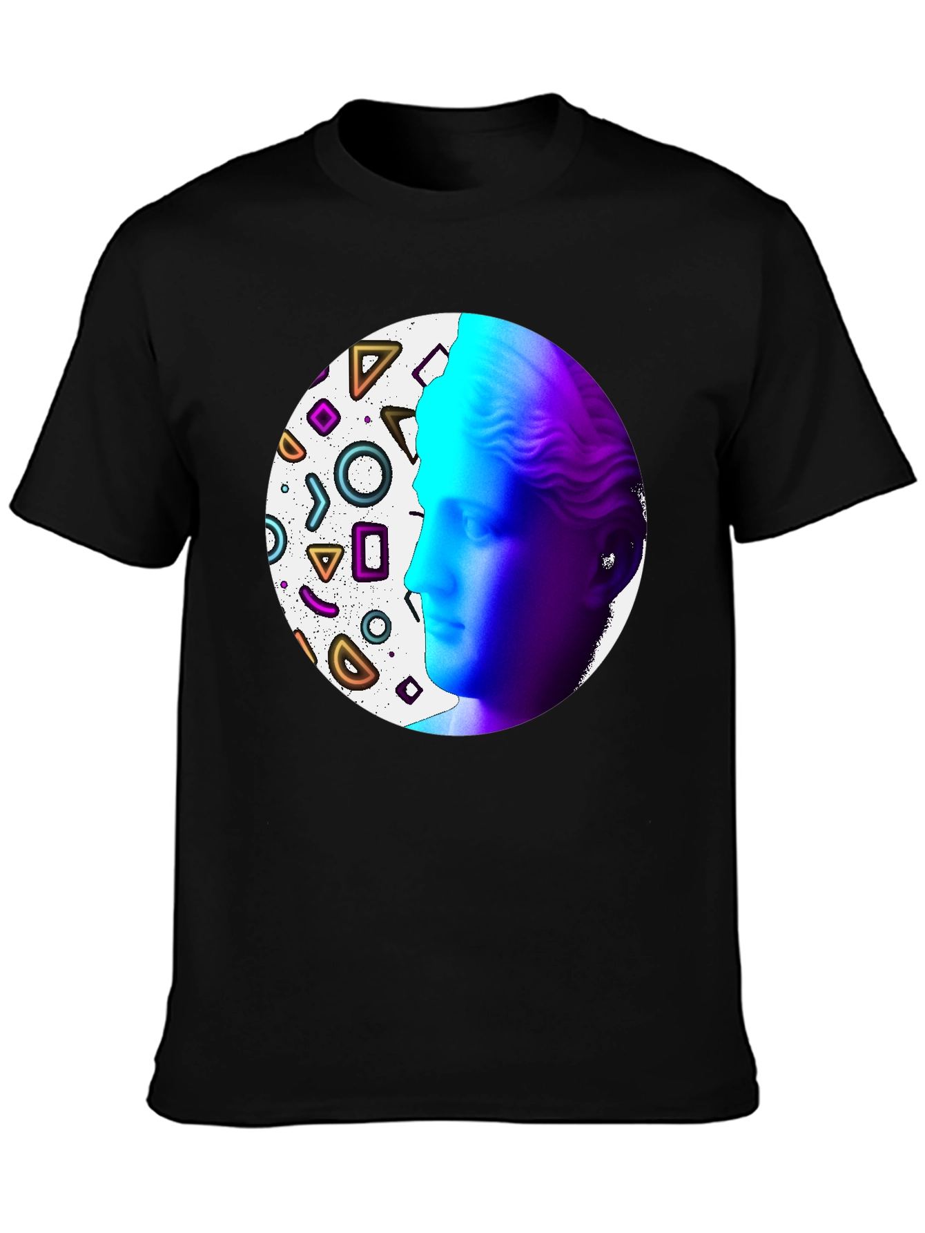 Geometric Venus Graphic Tee - Modern Art Shirt