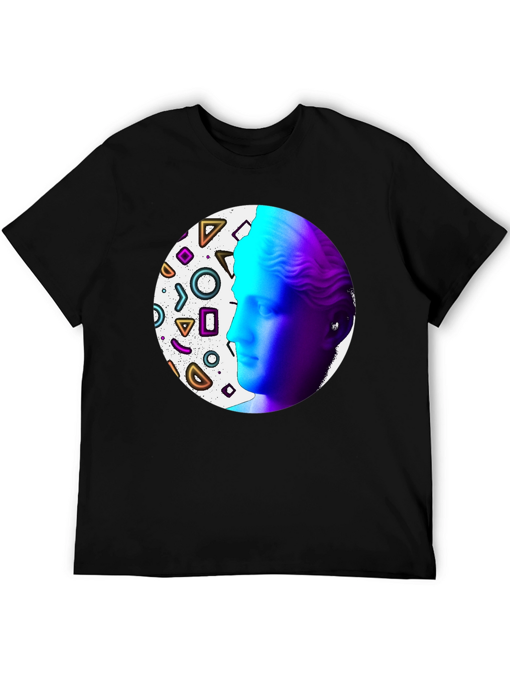 Geometric Venus Graphic Tee - Modern Art Shirt
