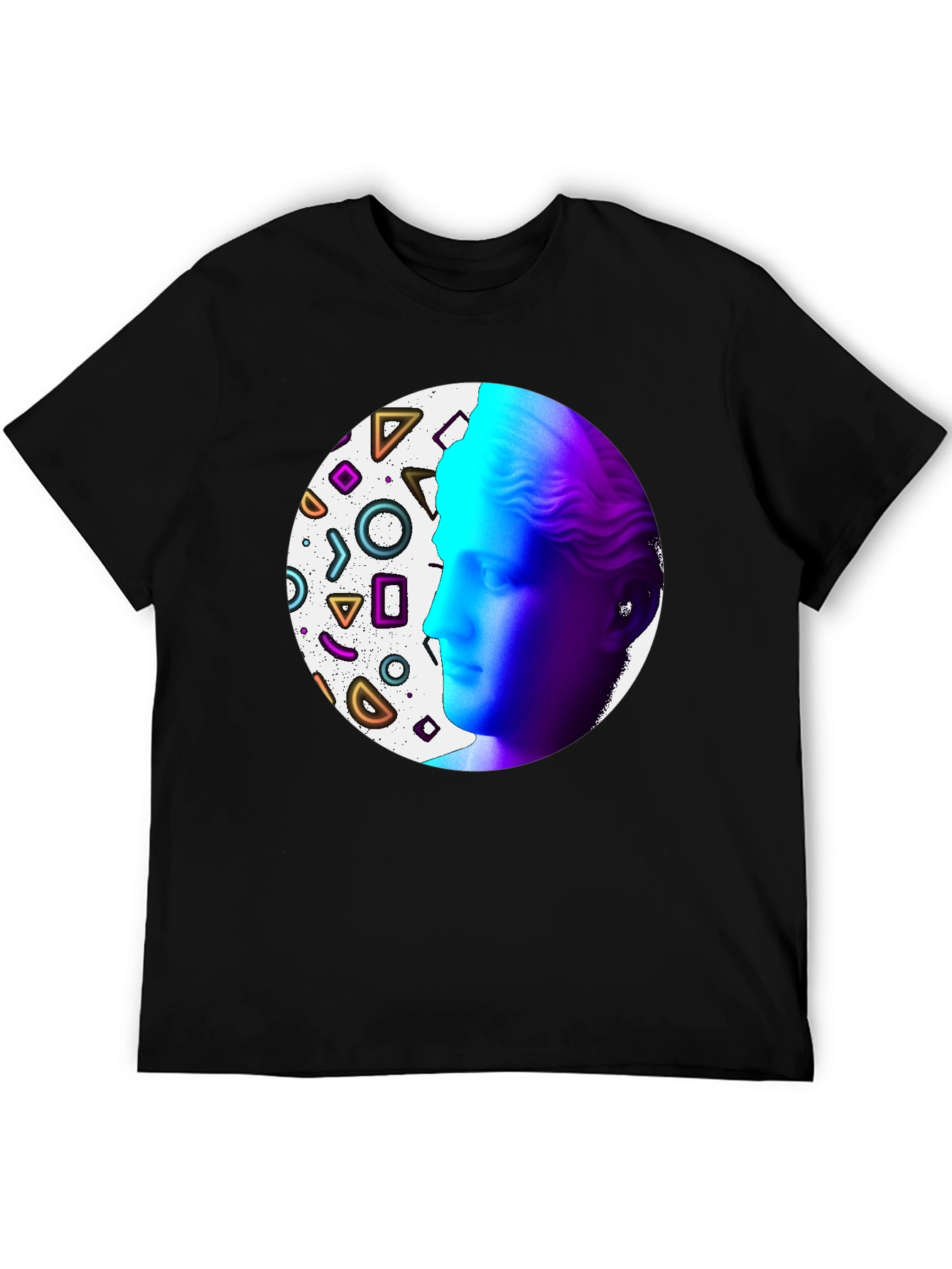 Geometric Venus Graphic Tee - Modern Art Shirt
