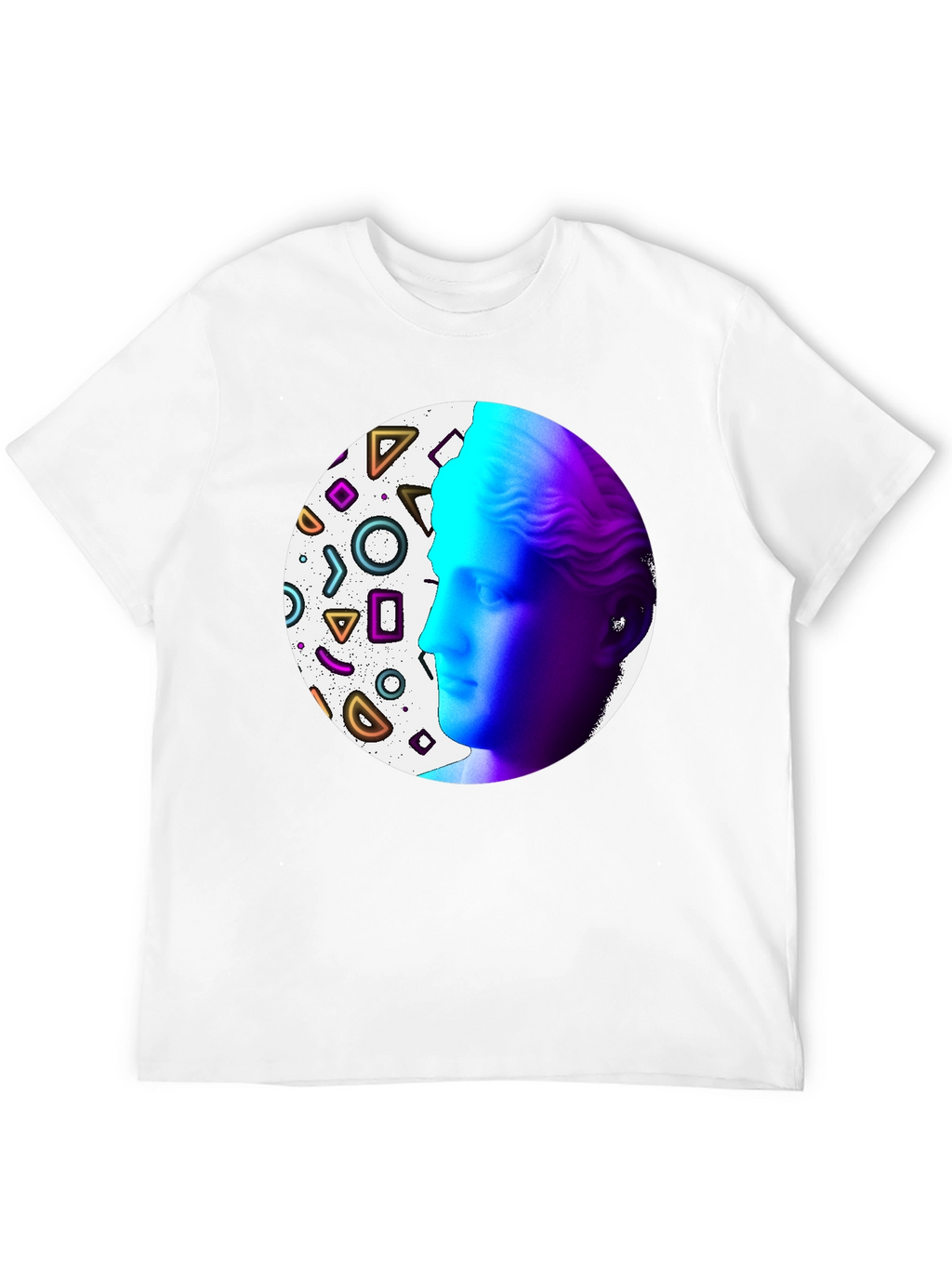 Geometric Venus Graphic Tee - Modern Art Shirt