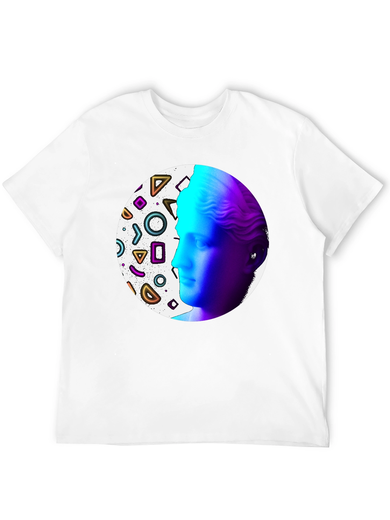 Geometric Venus Graphic Tee - Modern Art Shirt