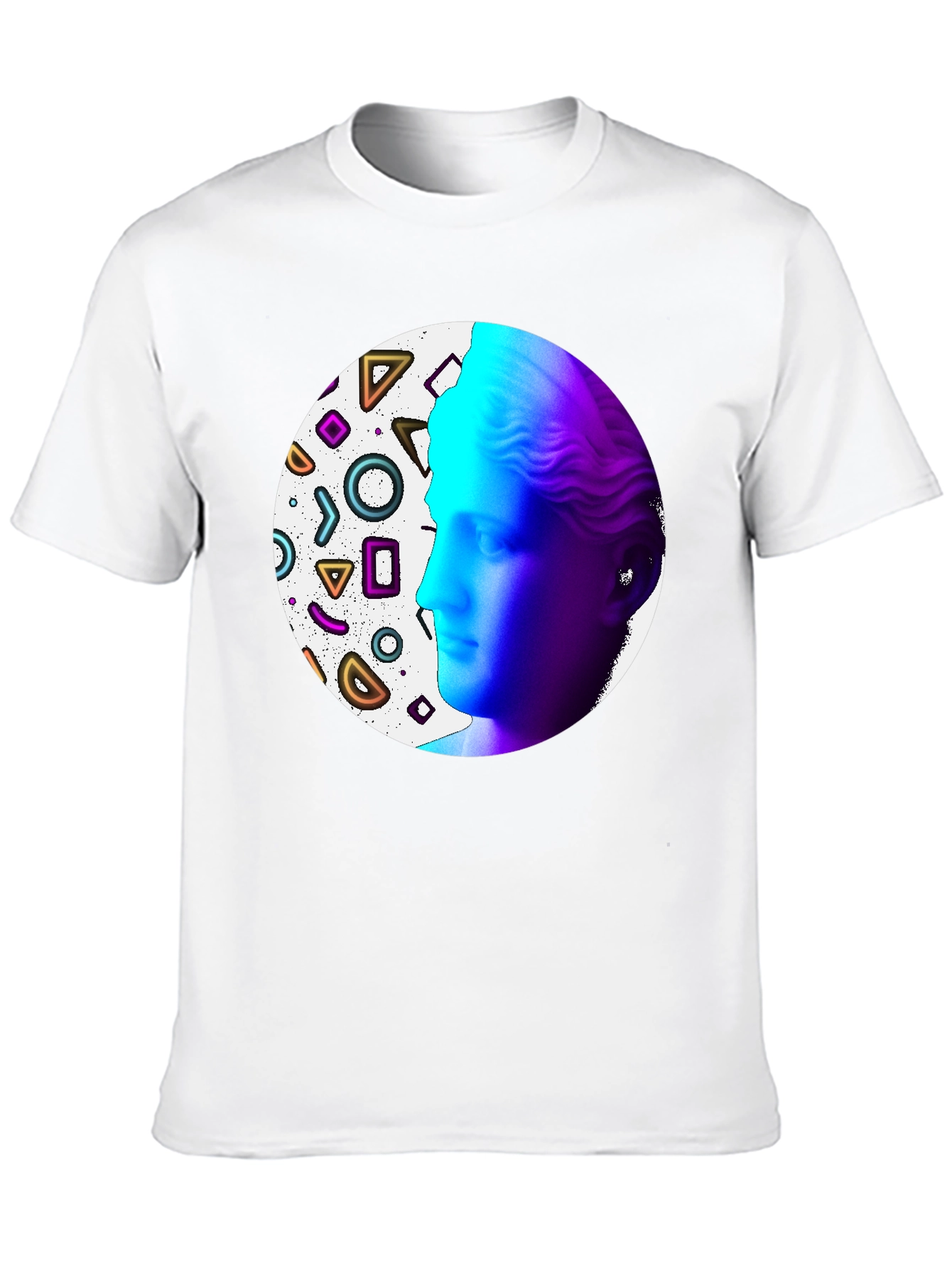 Geometric Venus Graphic Tee - Modern Art Shirt