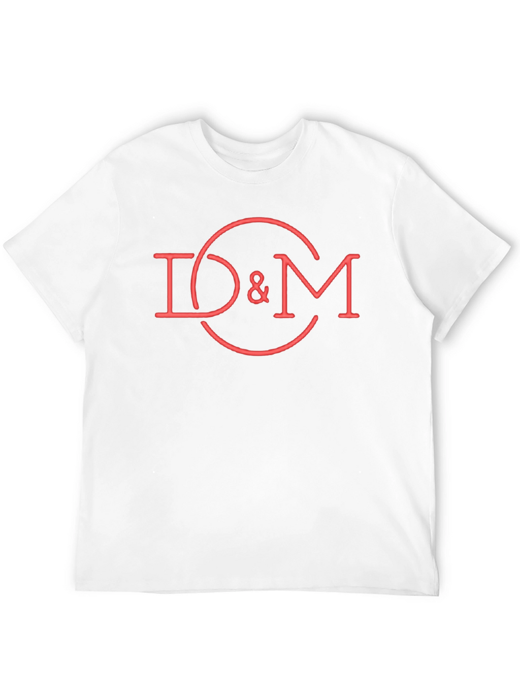 D&M Red Graphic Tee - Cool Casual Cotton T-Shirt