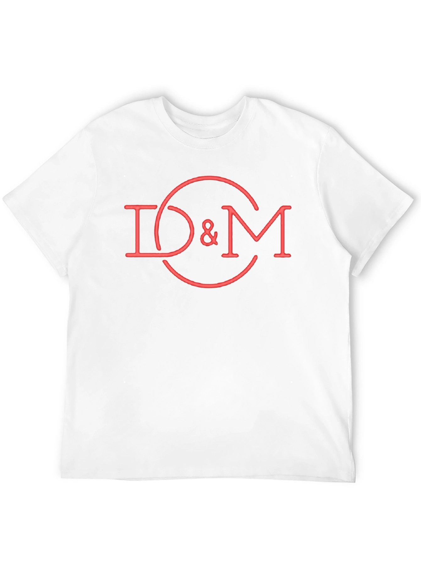 D&M Red Graphic Tee - Cool Casual Cotton T-Shirt
