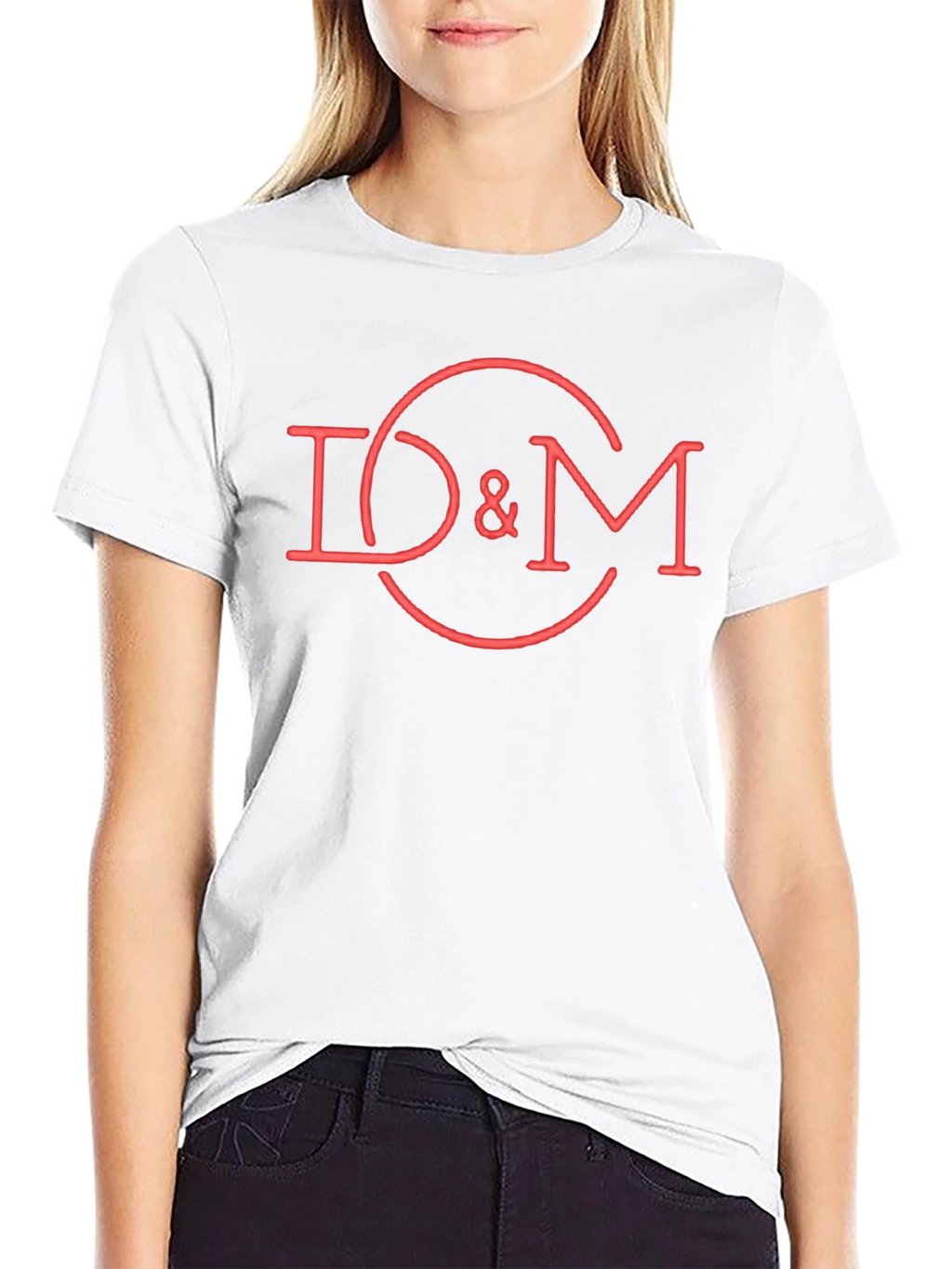 D&M Red Graphic Tee - Cool Casual Cotton T-Shirt