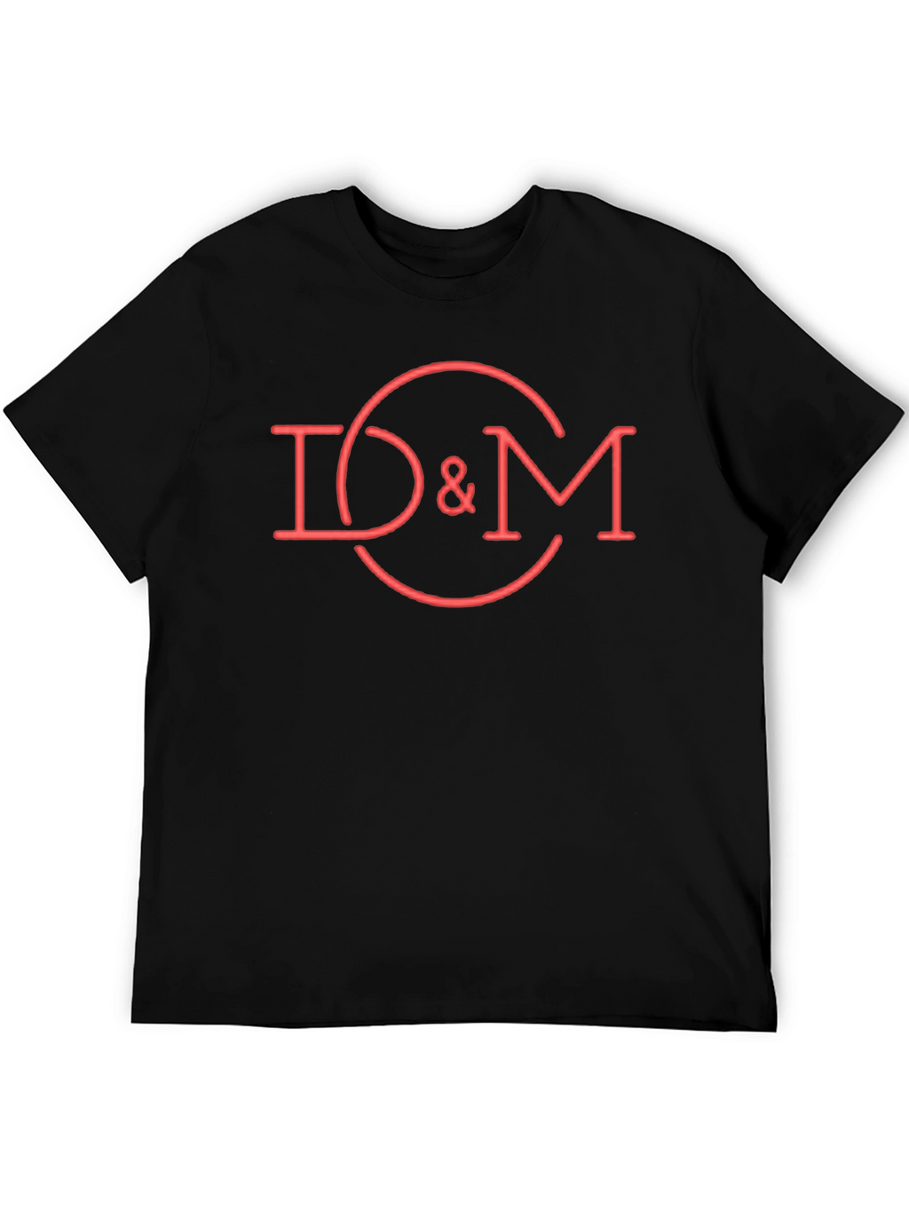 D&M Red Graphic Tee - Cool Casual Cotton T-Shirt