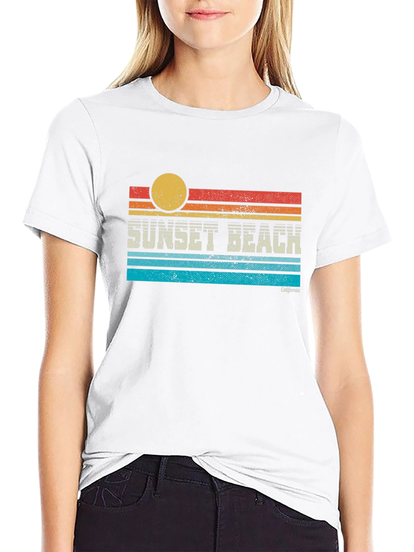 Sunset Beach California Graphic T-Shirt