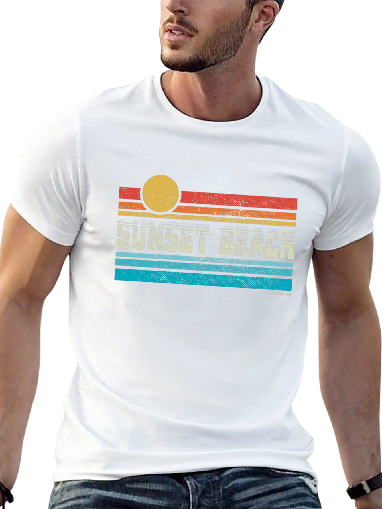 Sunset Beach California Graphic T-Shirt