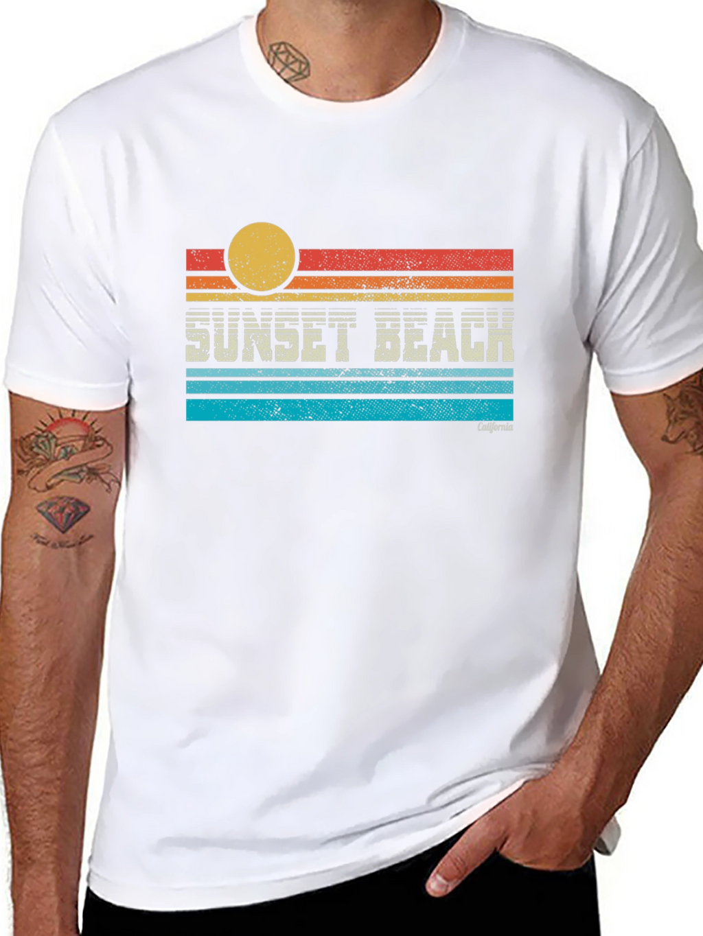 Sunset Beach California Graphic T-Shirt