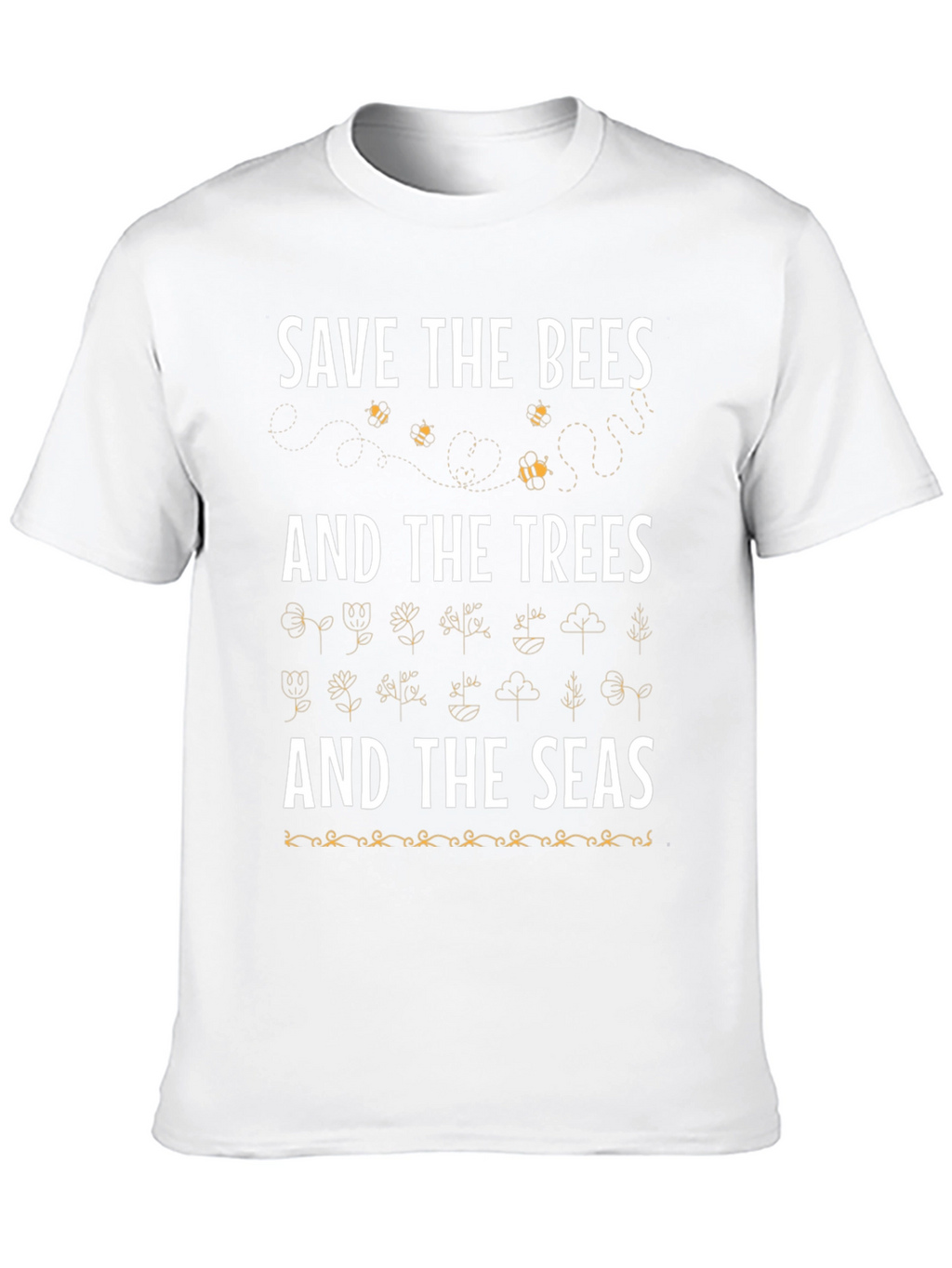 Save the Bees Trees and Seas Graphic Tee
