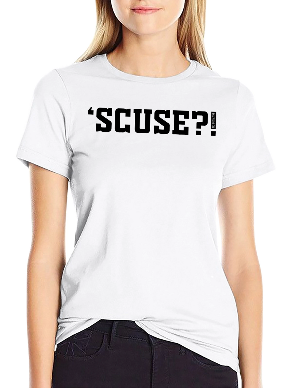 Black SCUSE? Graphic Tee - No Initiative