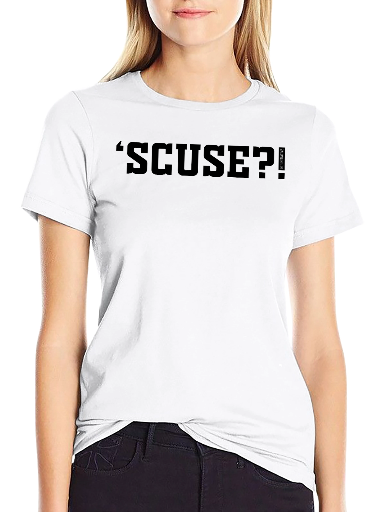 Black SCUSE? Graphic Tee - No Initiative