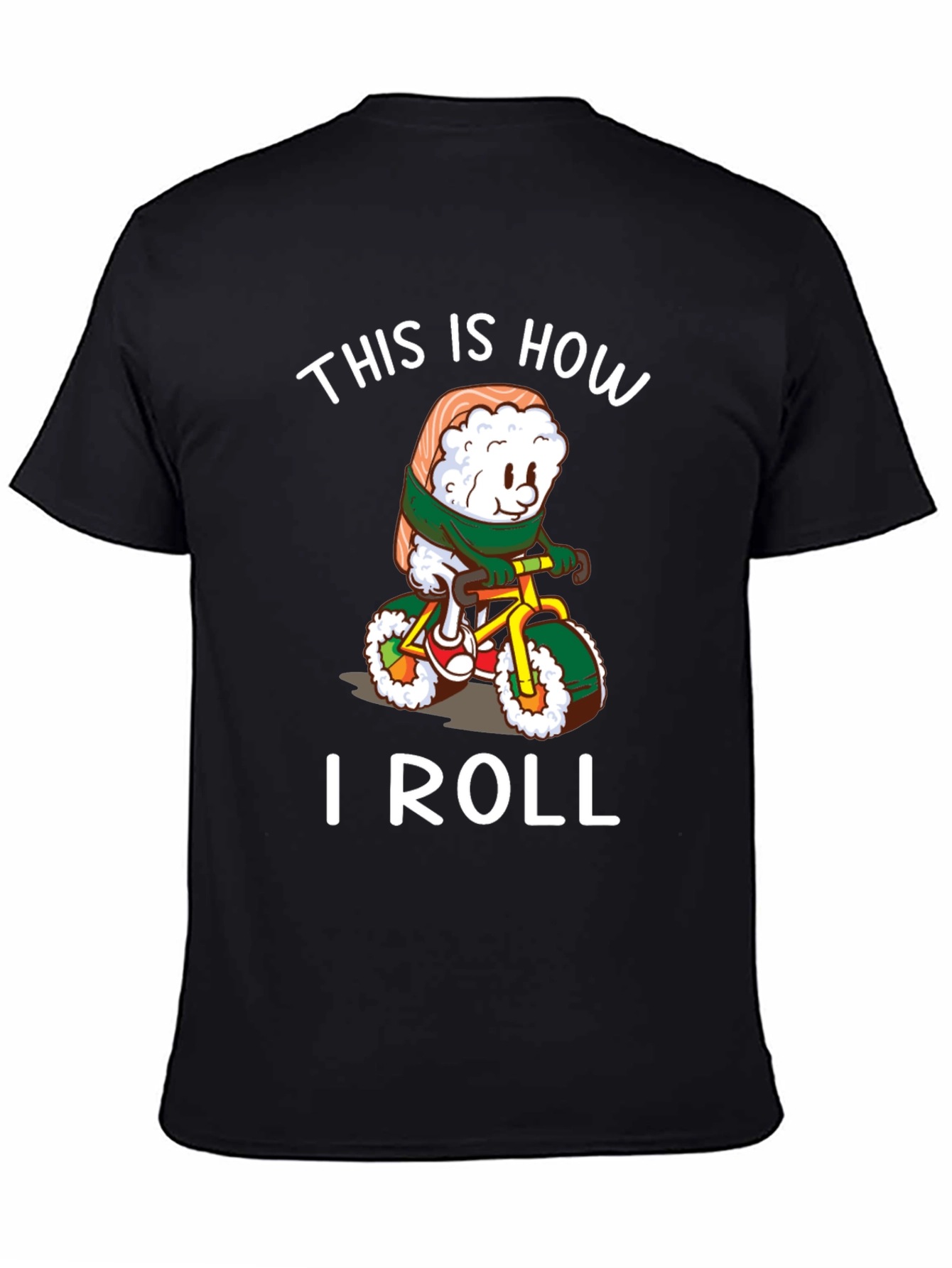 Sushi Roll Bicycle T-Shirt - Unique Design