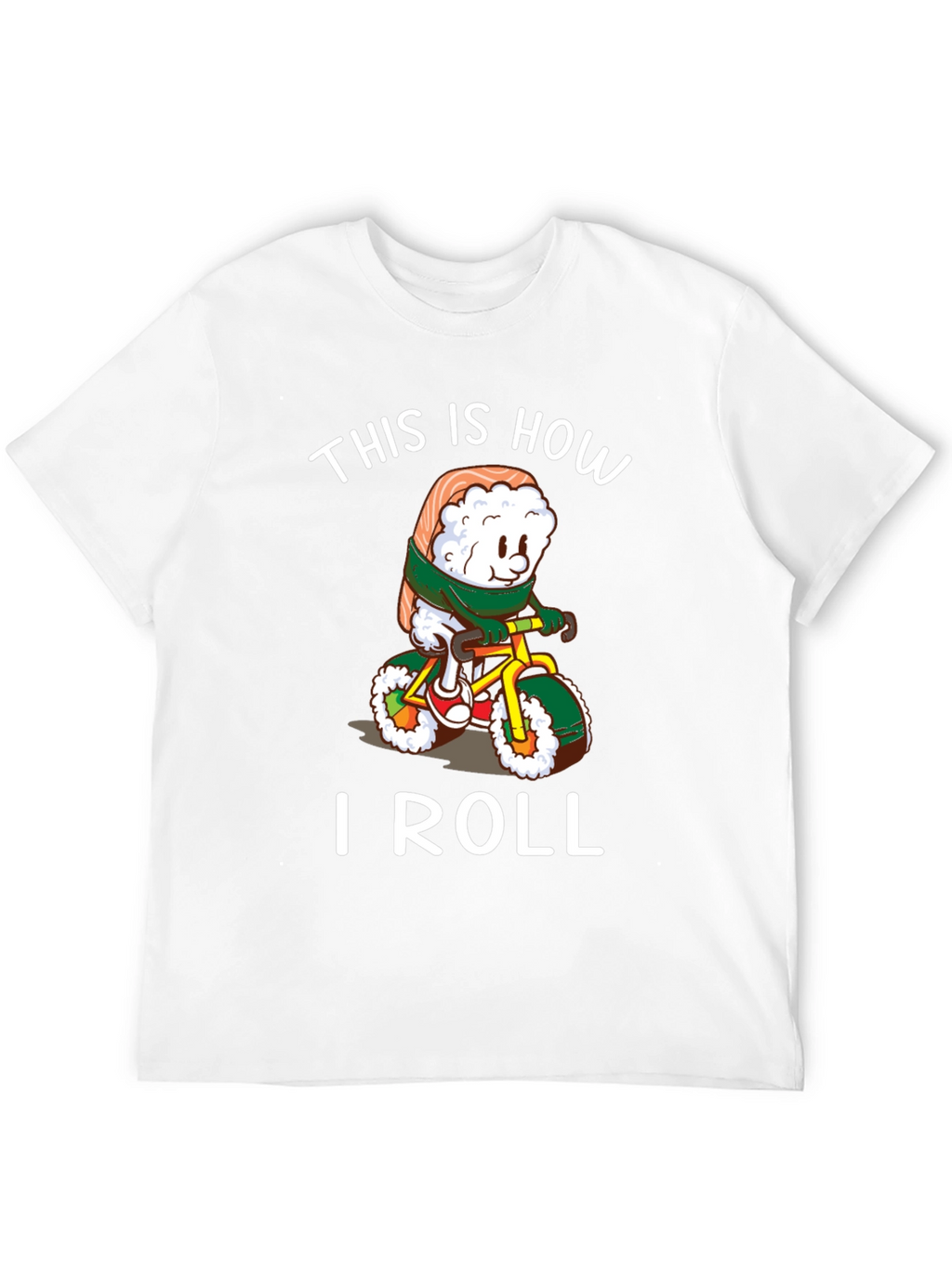 Sushi Roll Bicycle T-Shirt - Unique Design