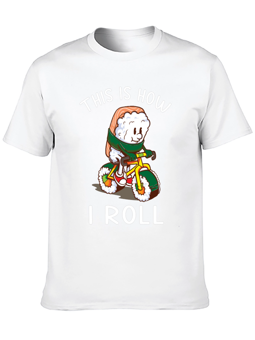 Sushi Roll Bicycle T-Shirt - Unique Design