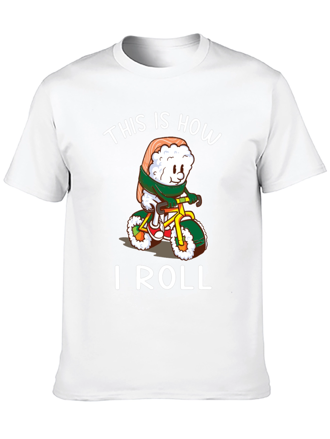 Sushi Roll Bicycle T-Shirt - Unique Design