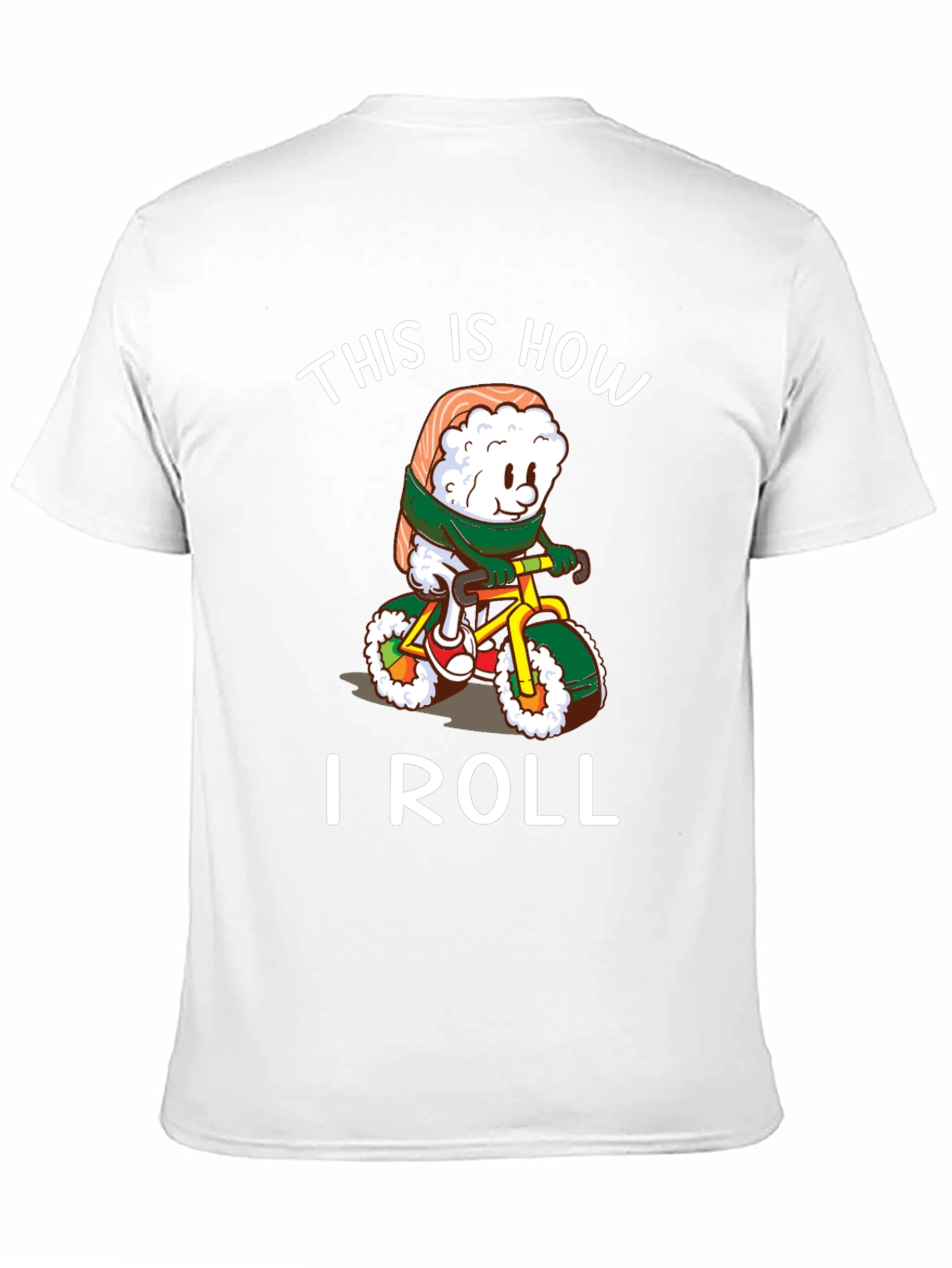 Sushi Roll Bicycle T-Shirt - Unique Design