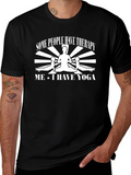 Yoga Therapy T-Shirt Funny Yoga Tee