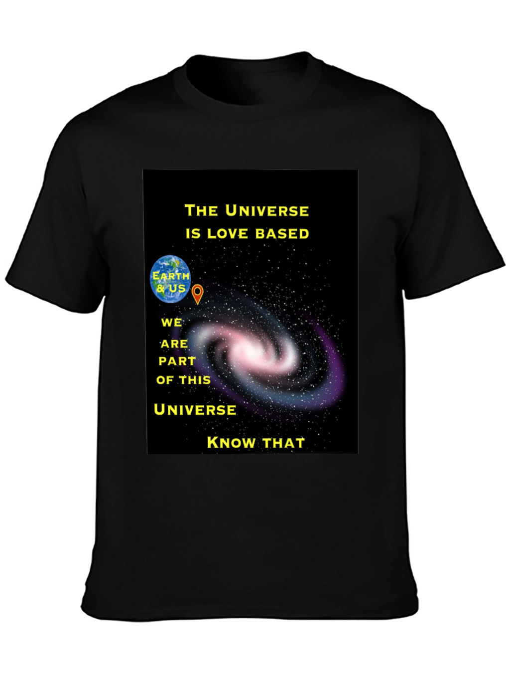Universe Love Based Graphic T-Shirt