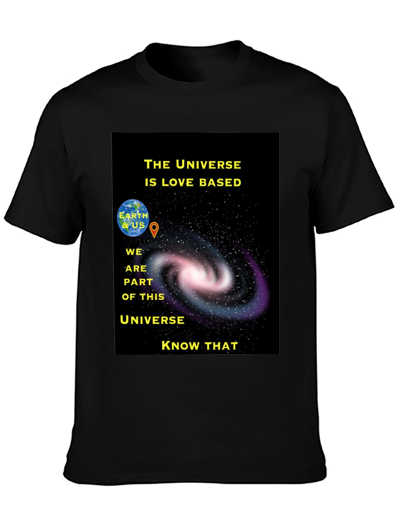 Universe Love Based Graphic T-Shirt