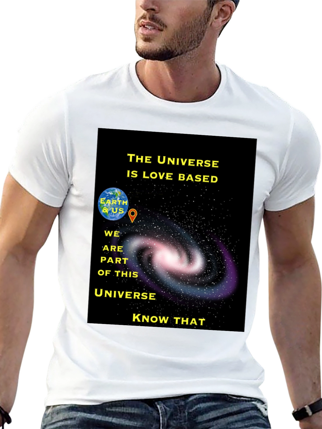 Universe Love Based Graphic T-Shirt