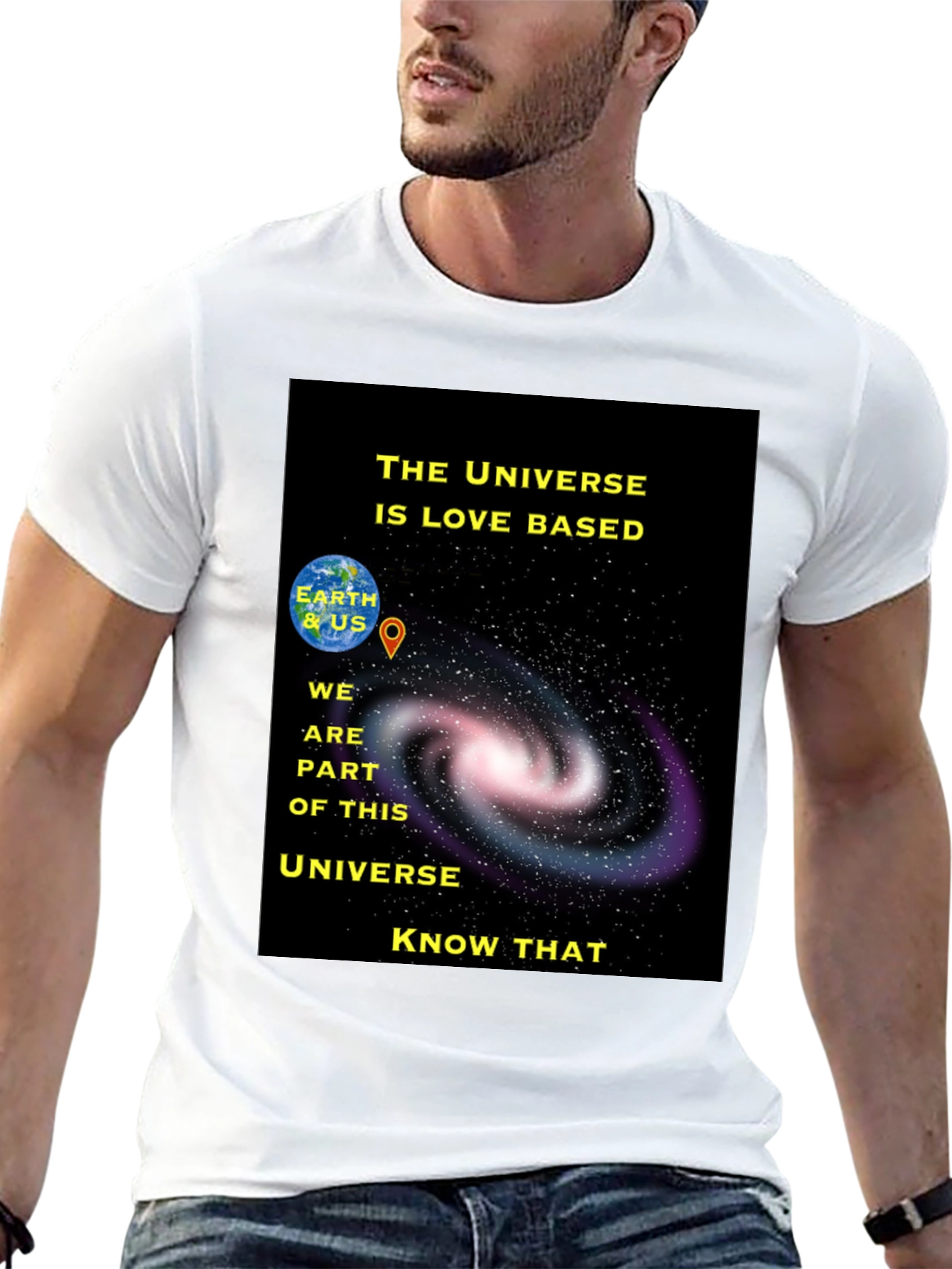 Universe Love Based Graphic T-Shirt