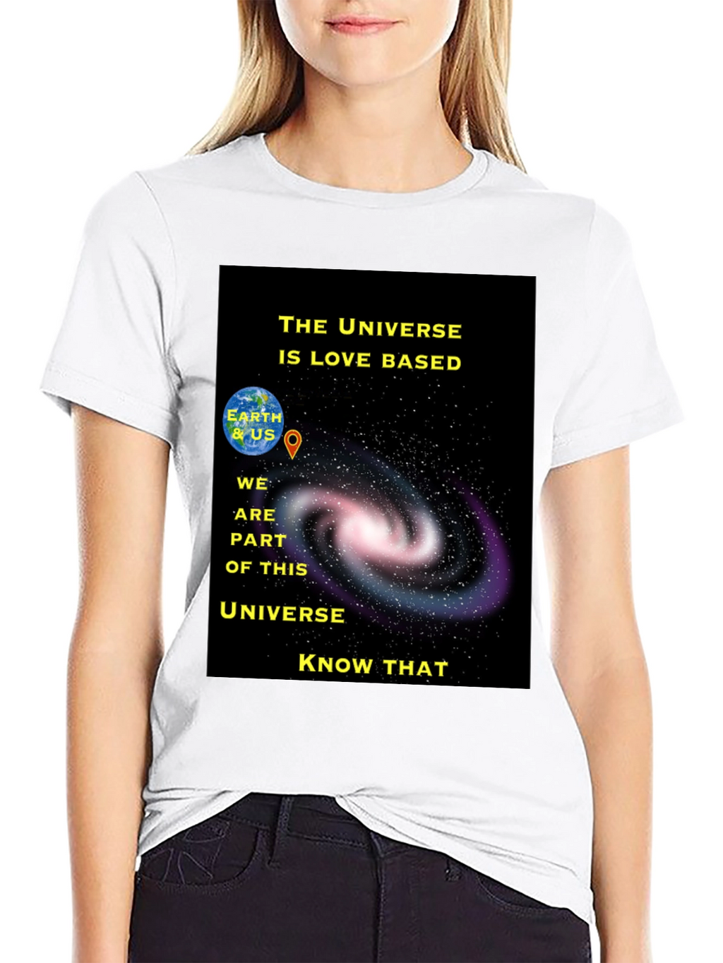 Universe Love Based Graphic T-Shirt