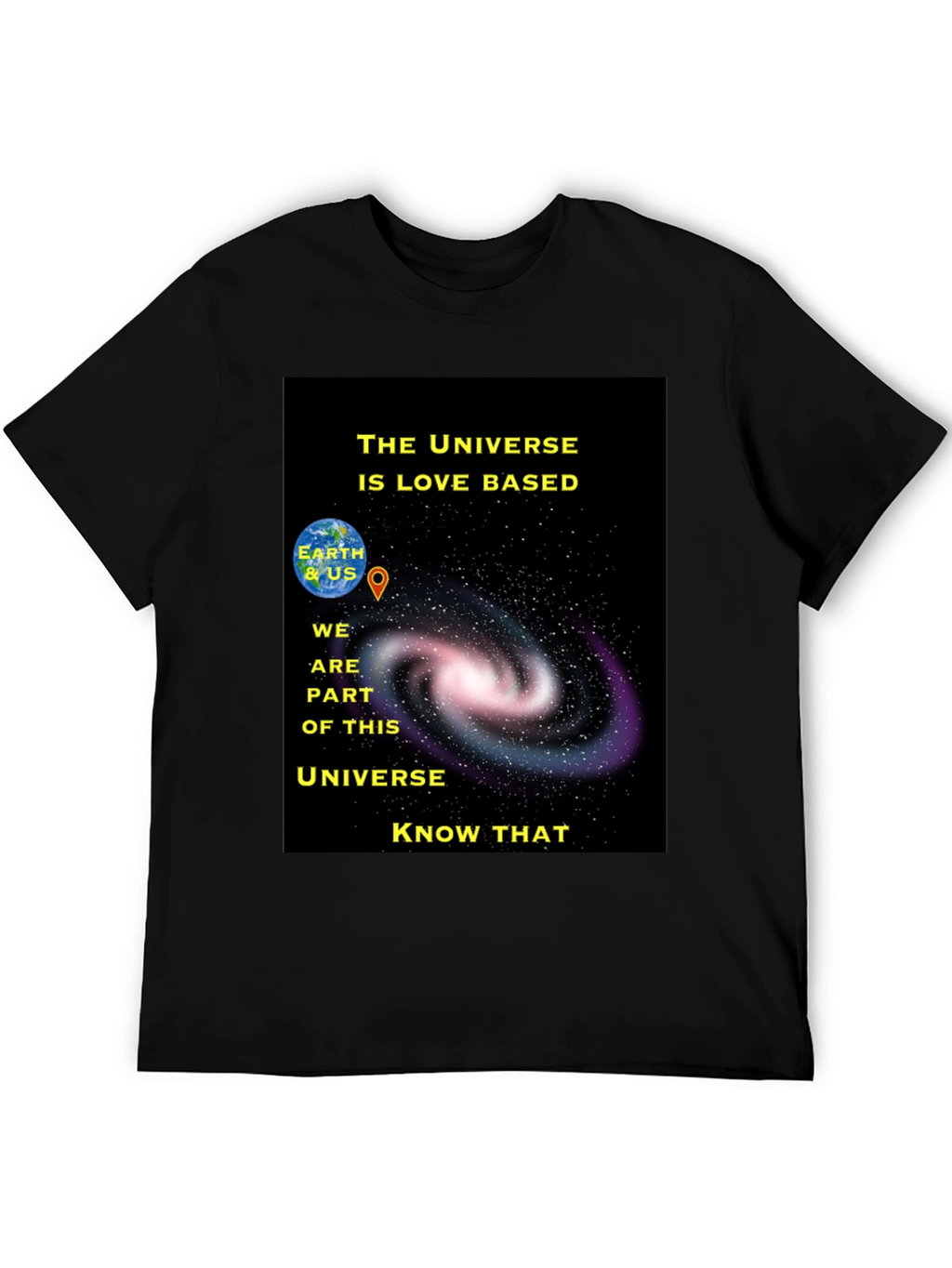 Universe Love Based Graphic T-Shirt
