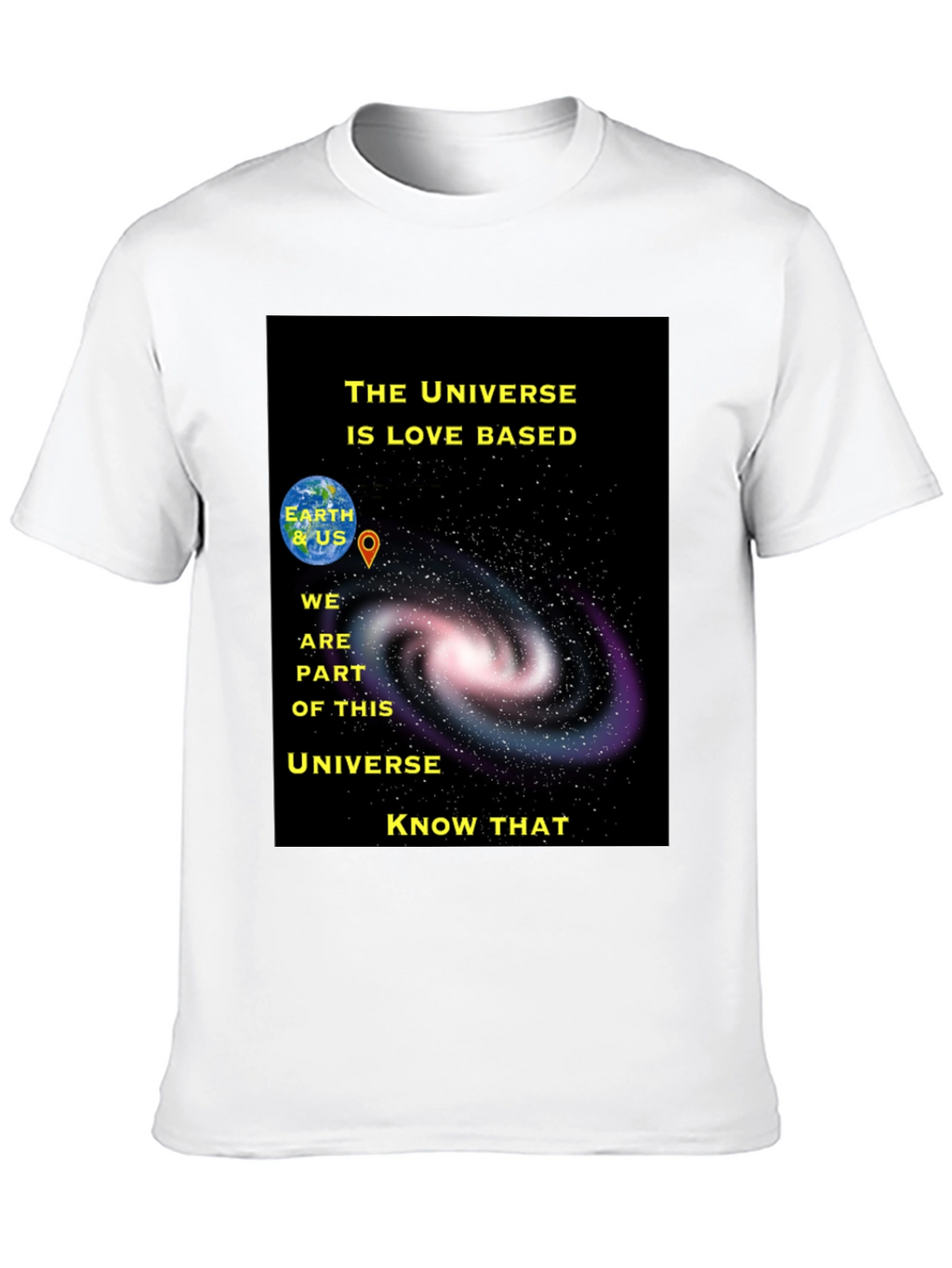 Universe Love Based Graphic T-Shirt