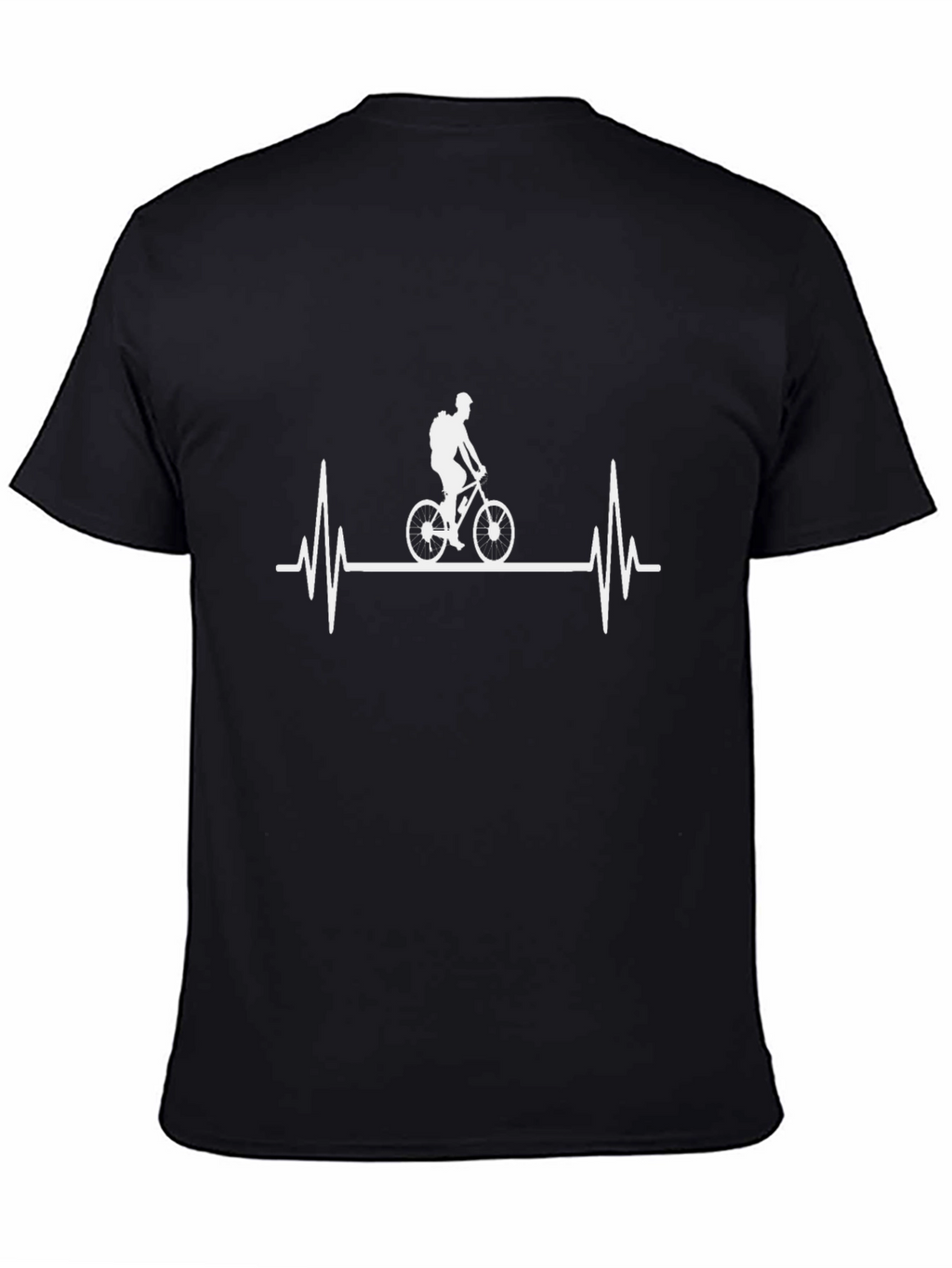 Cyclist Heartbeat T-Shirt - Black