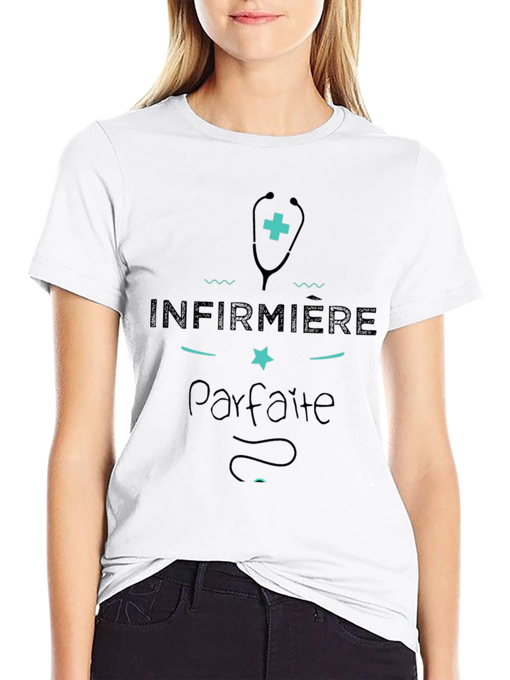 Infirmière Parfaite Graphic T-Shirt - Black