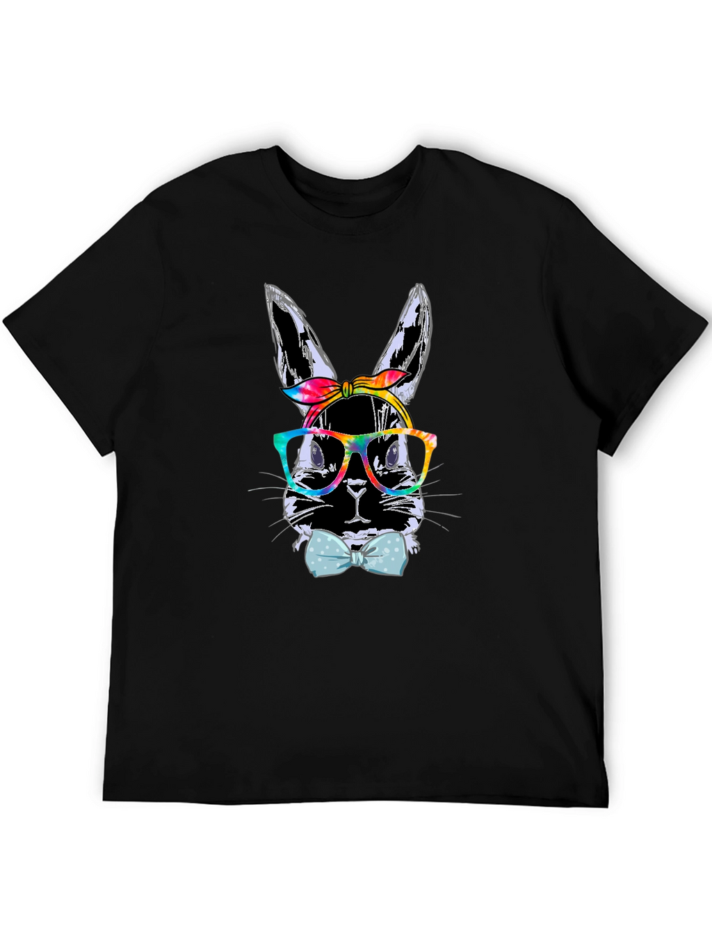 Bunny with Glasses T-Shirt - Quirky Rabbit Tee